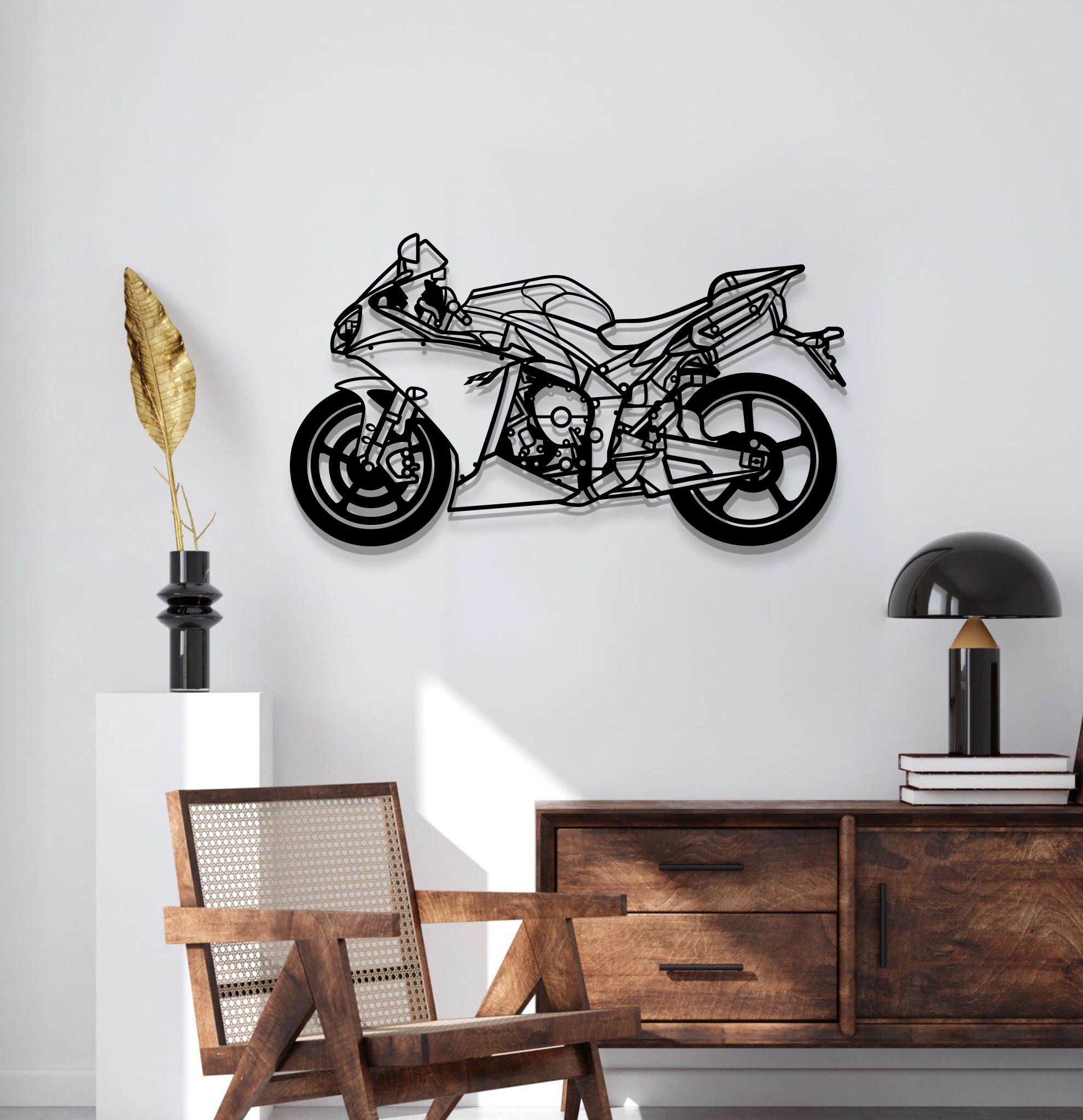 2014 R1 Metal Motorcycle Wall Art - MT1420