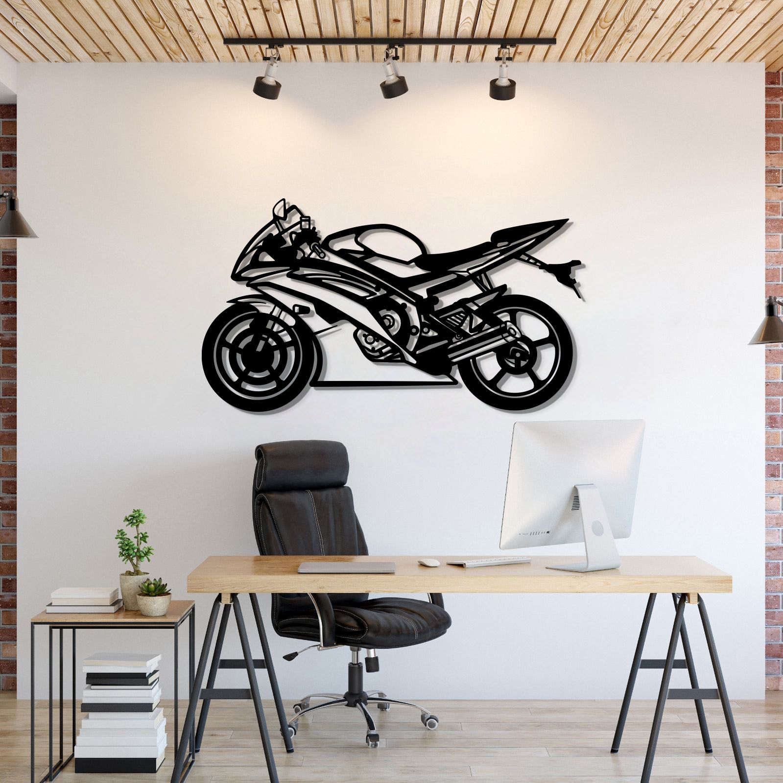 2014 R6 Metal Motorcycle Wall Art - MT0509