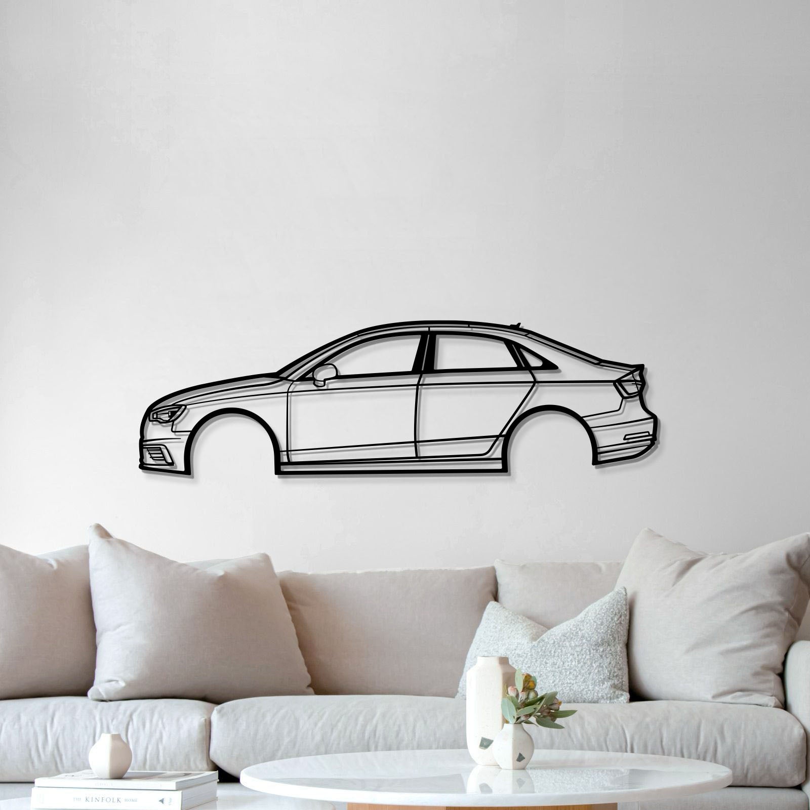 2015 A3 Sedan Metal Car Wall Art - MT0521