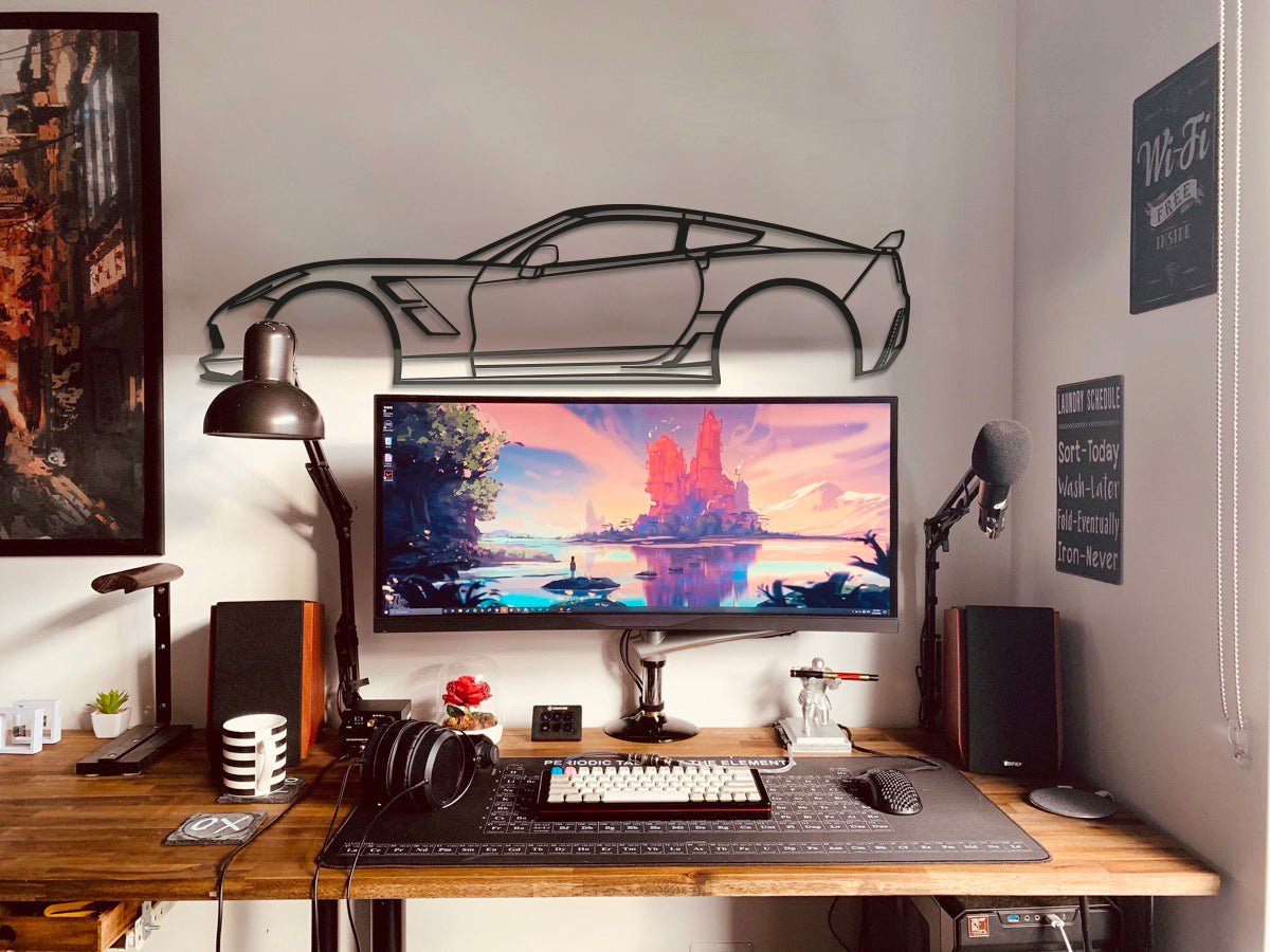 Large 2015 Chevrolet Corvette Z51 Wall Art For Garage Or Man Cave