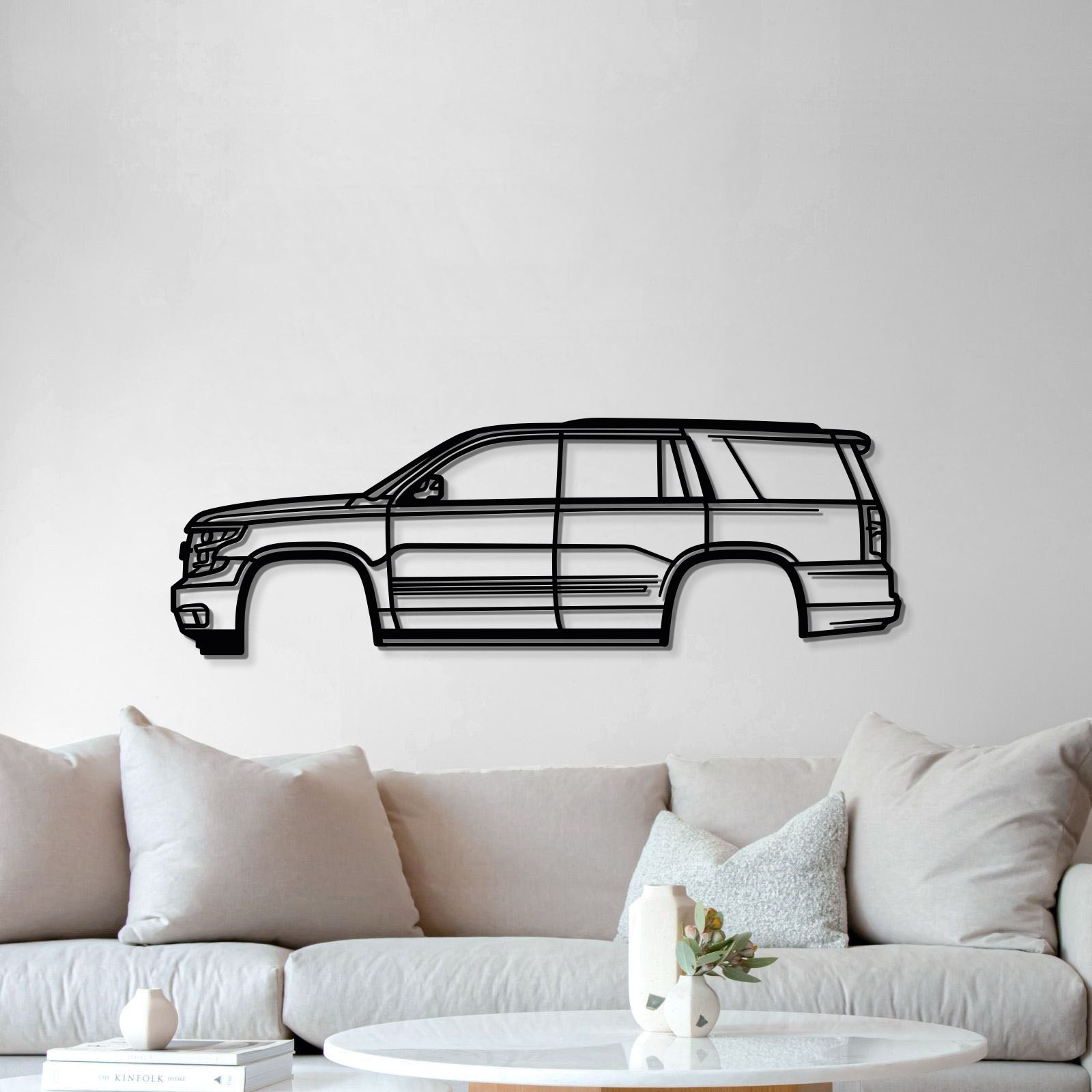 2015 Tahoe 4th Gen Metal Car Wall Art - MT0543