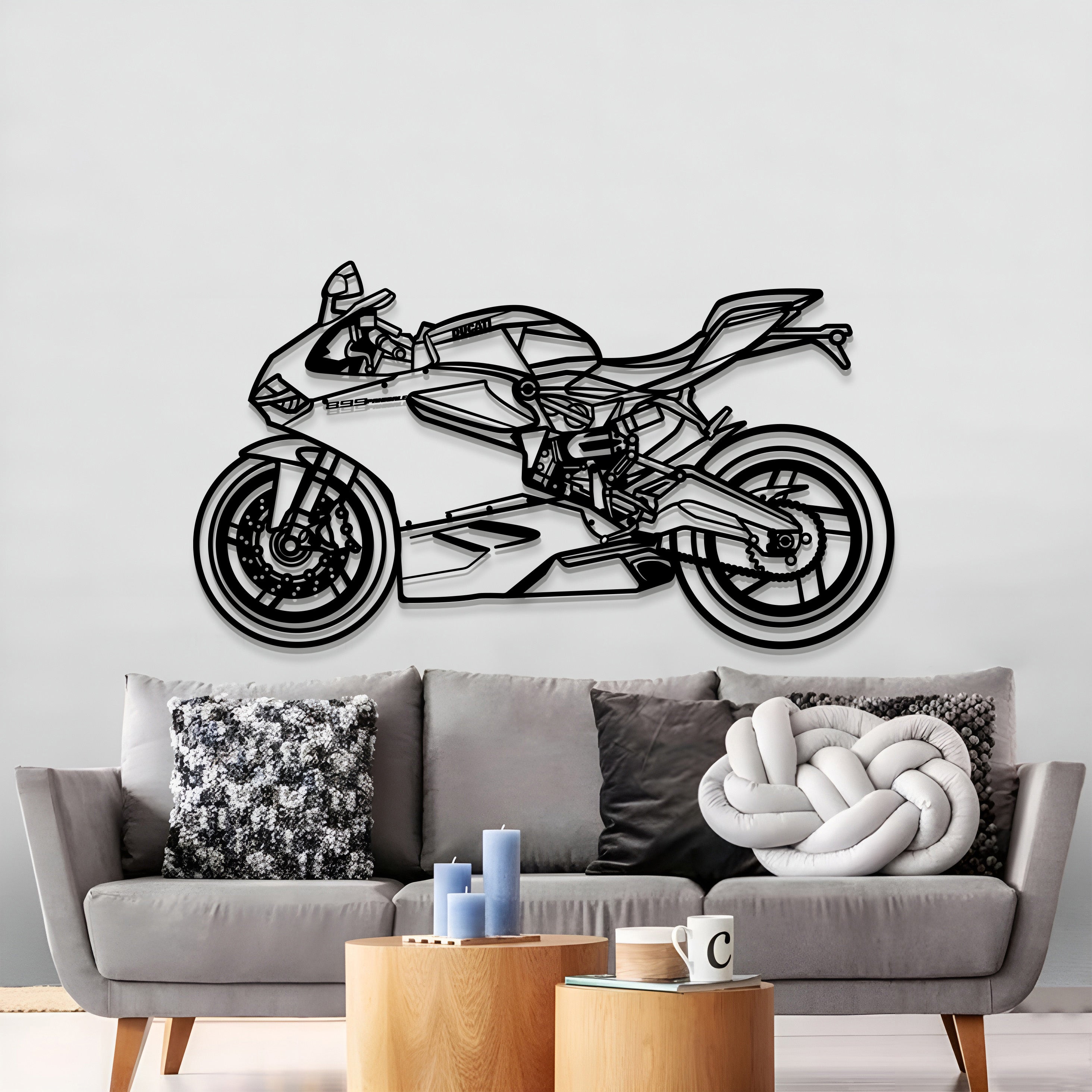 2015 899 Panigale Metal Motorcycle Wall Art - MT1393