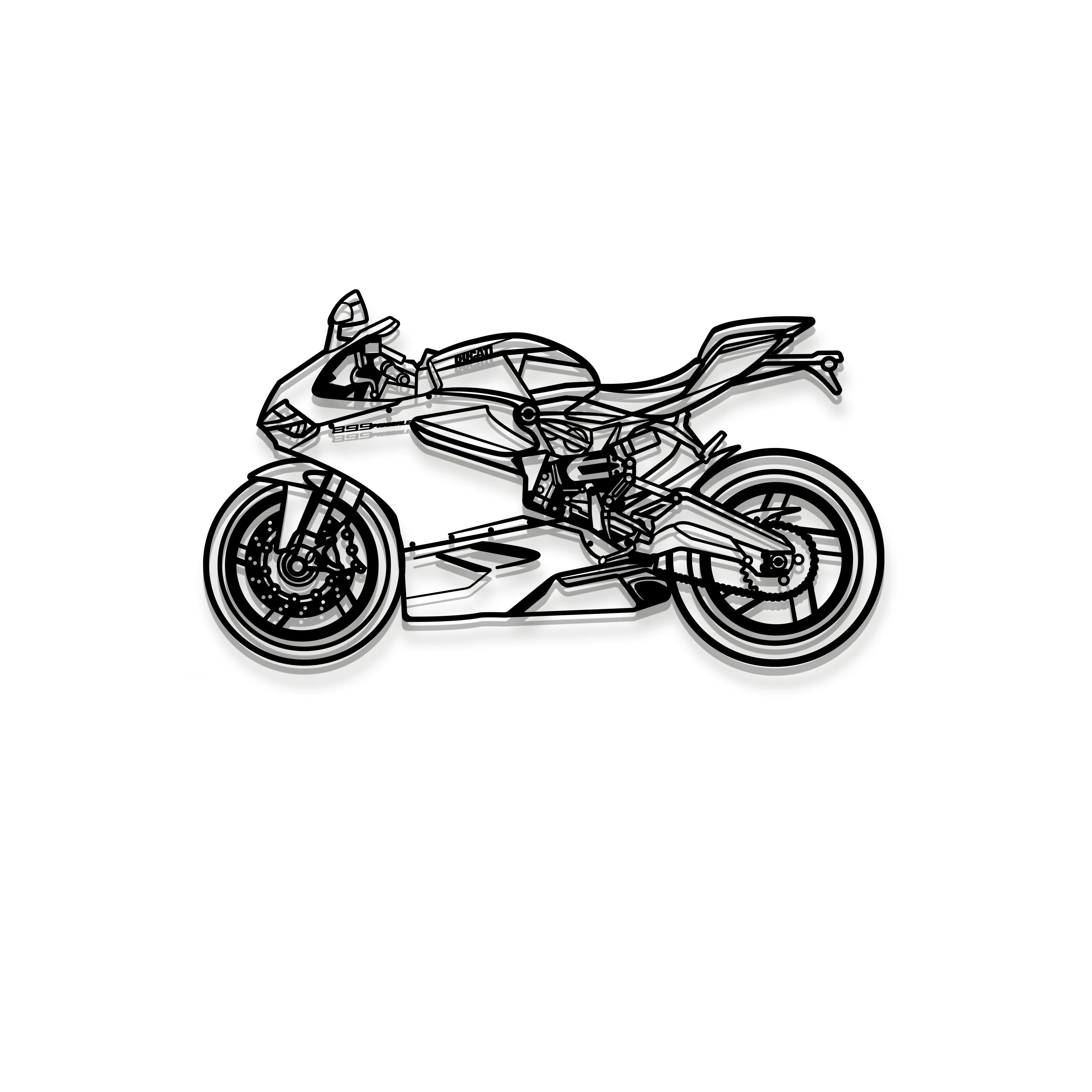 2015 899 Panigale Metal Motorcycle Wall Art - MT1393