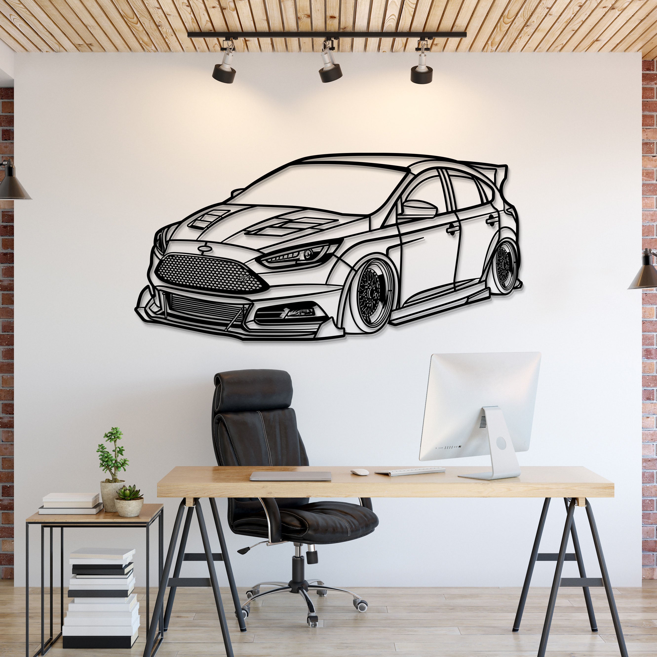 2015 Focus ST Perspective Metal Car Wall Art - MT1313