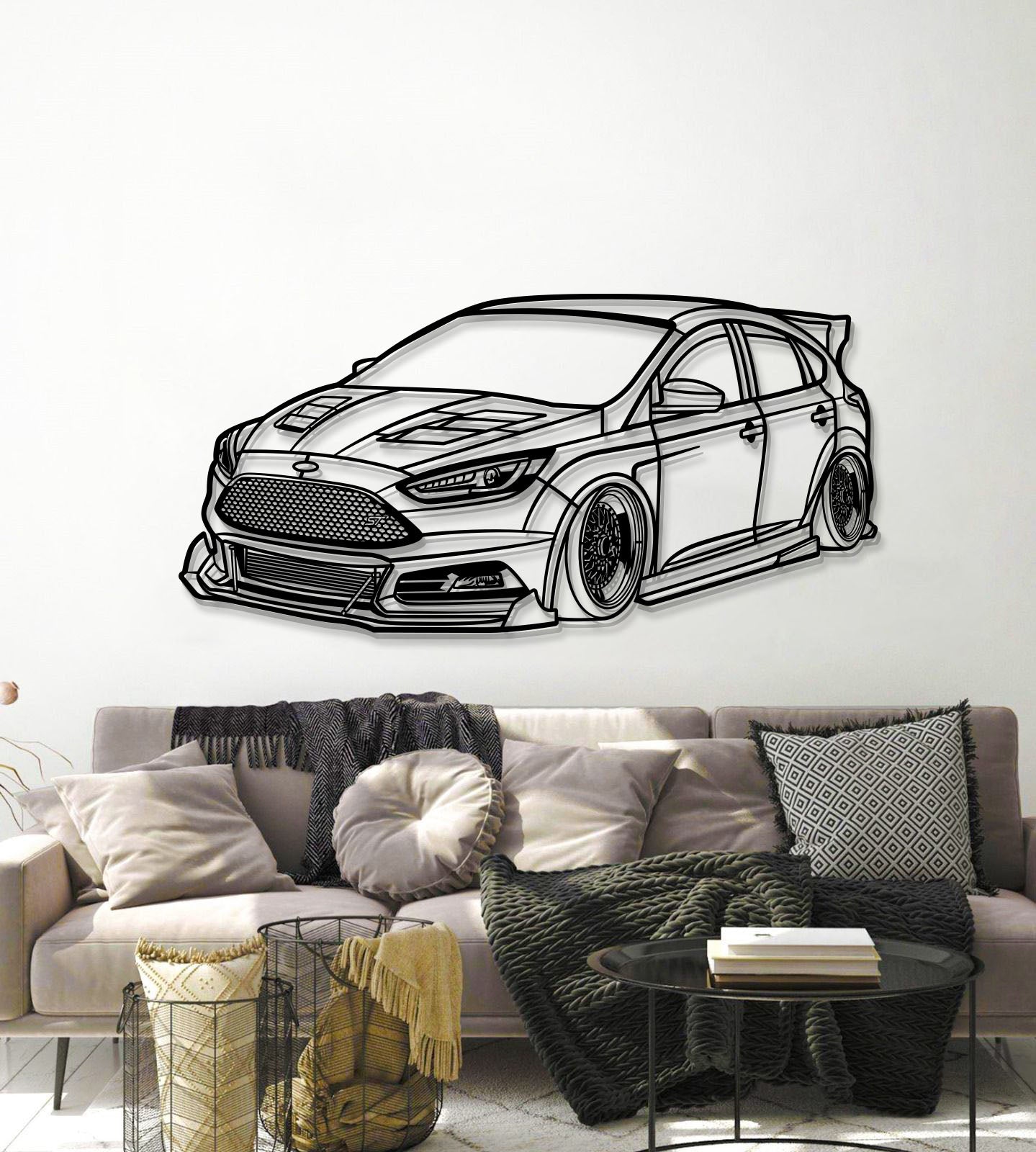 2015 Focus ST Perspective Metal Car Wall Art - MT1313