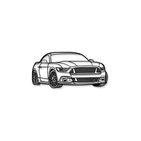 2015 Mustang GT Perspective Metal Car Wall Art - MT1268