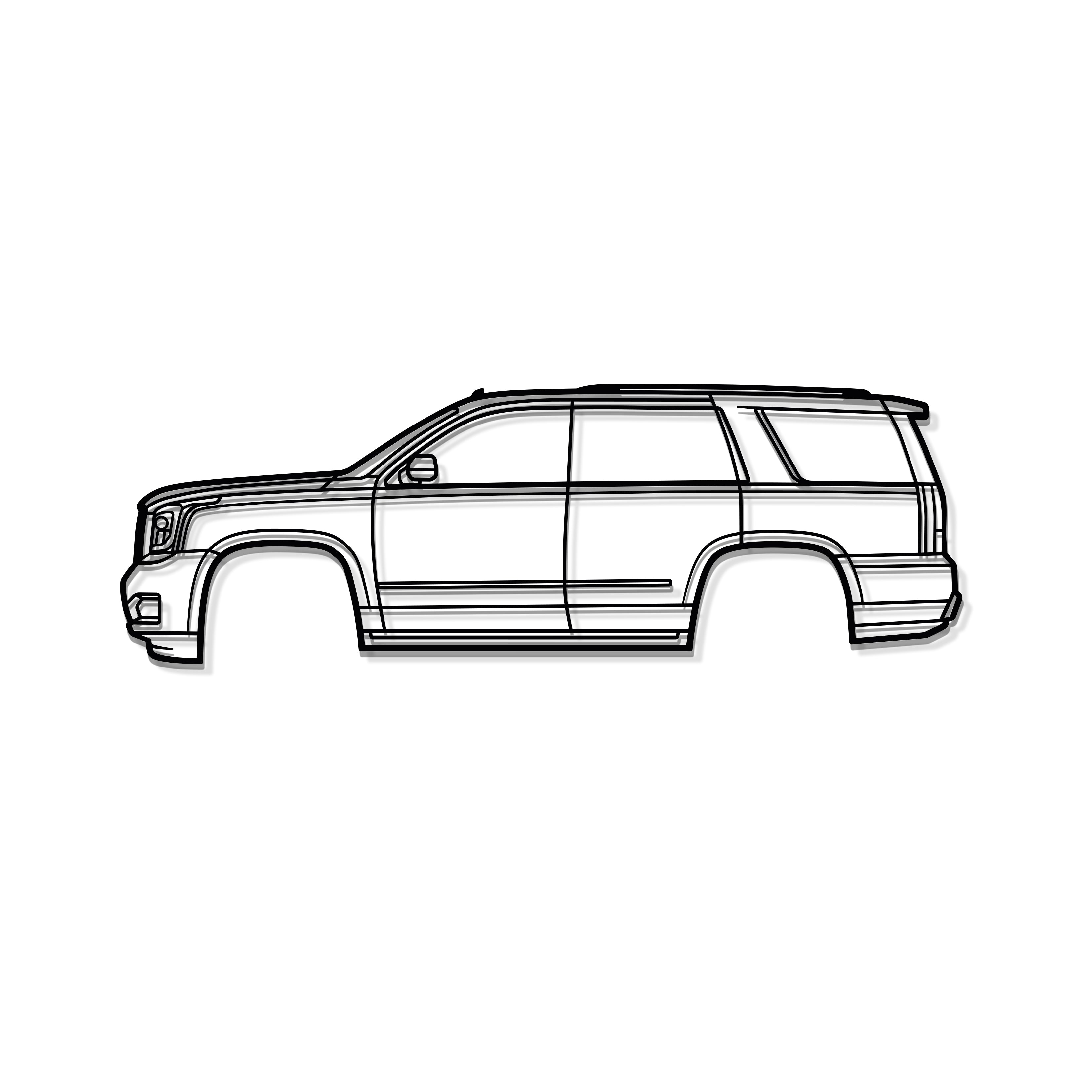 2015 Yukon 4th Gen Metal Car Wall Art - MT0549