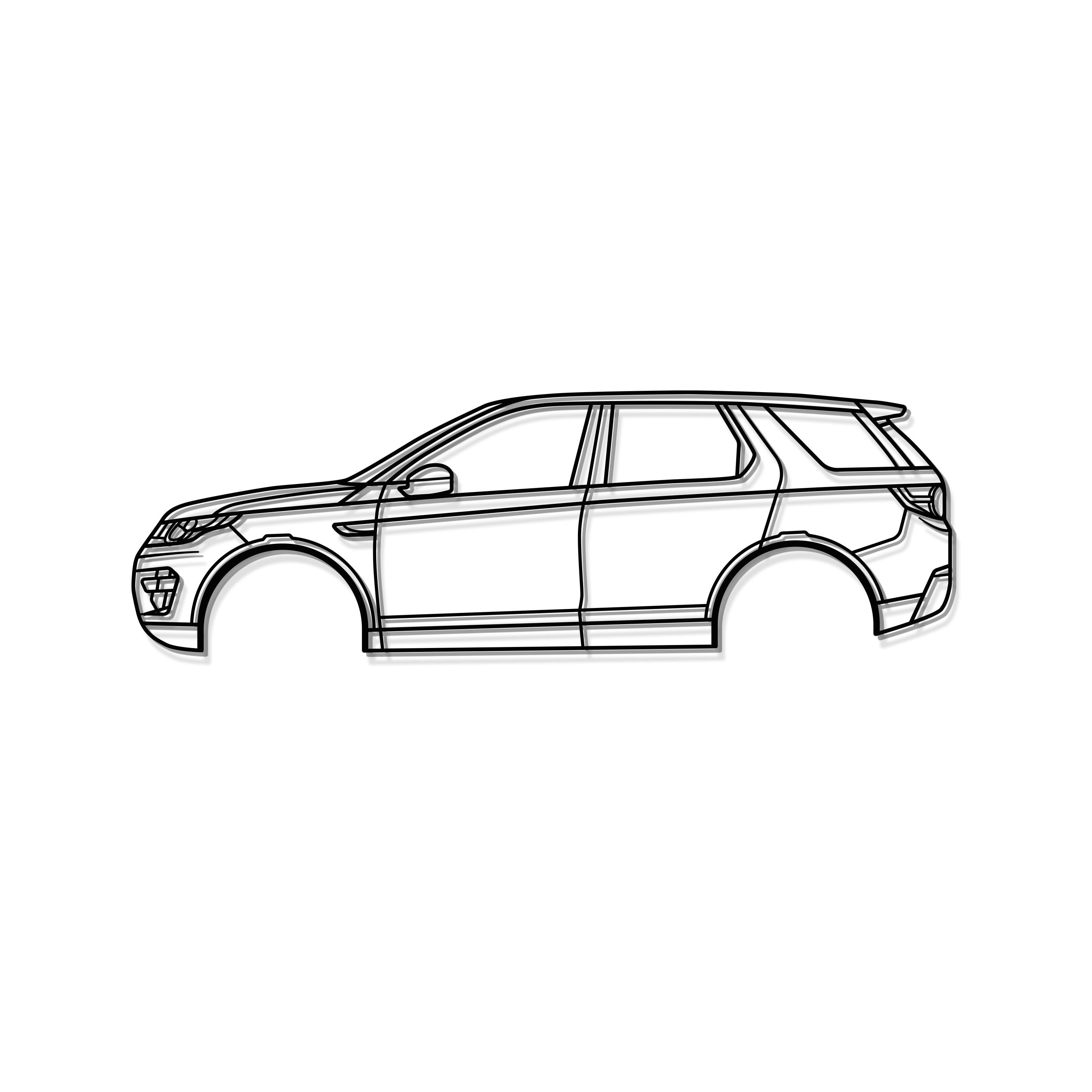 2015 Discovery Sport L550 (1st Gen) Metal Car Wall Art - MT0527