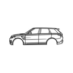 2015 Range Rover Sport SVR Metal Car Wall Art MT0539