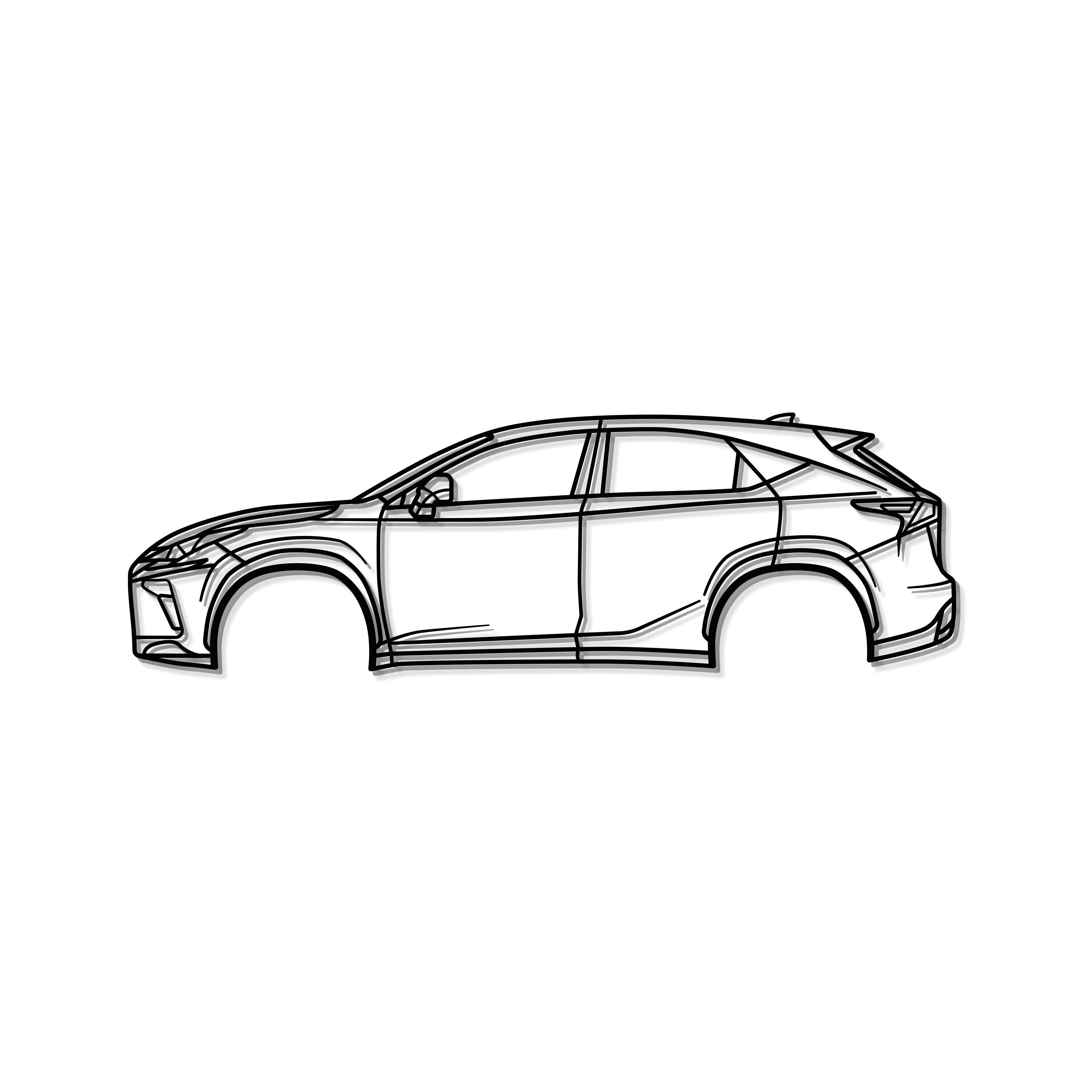 2015 NX 1st Gen Metal Car Wall Art - MT0537