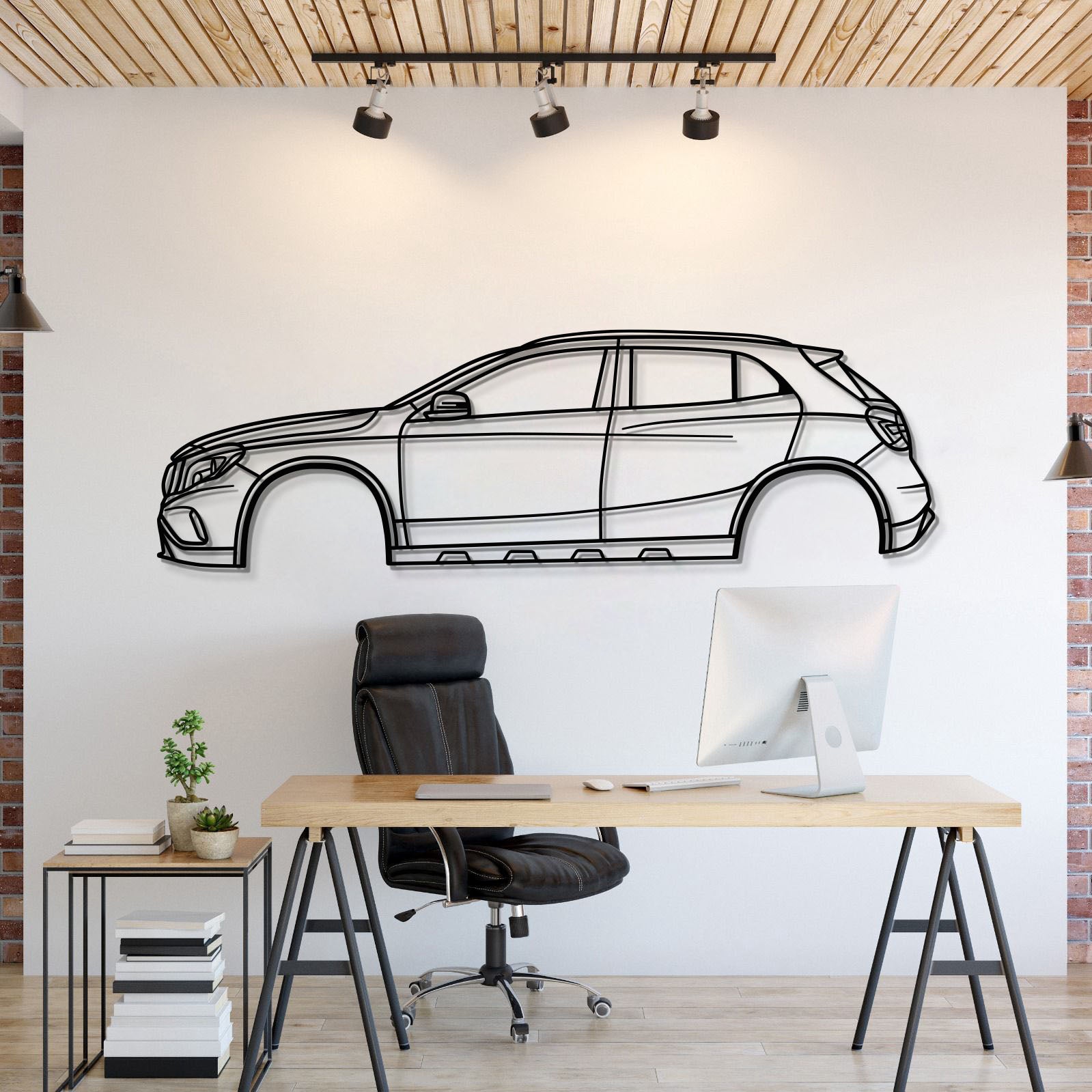 2015 AMG GLA 45 X156 (1st Gen) Metal Car Wall Art - MT0522