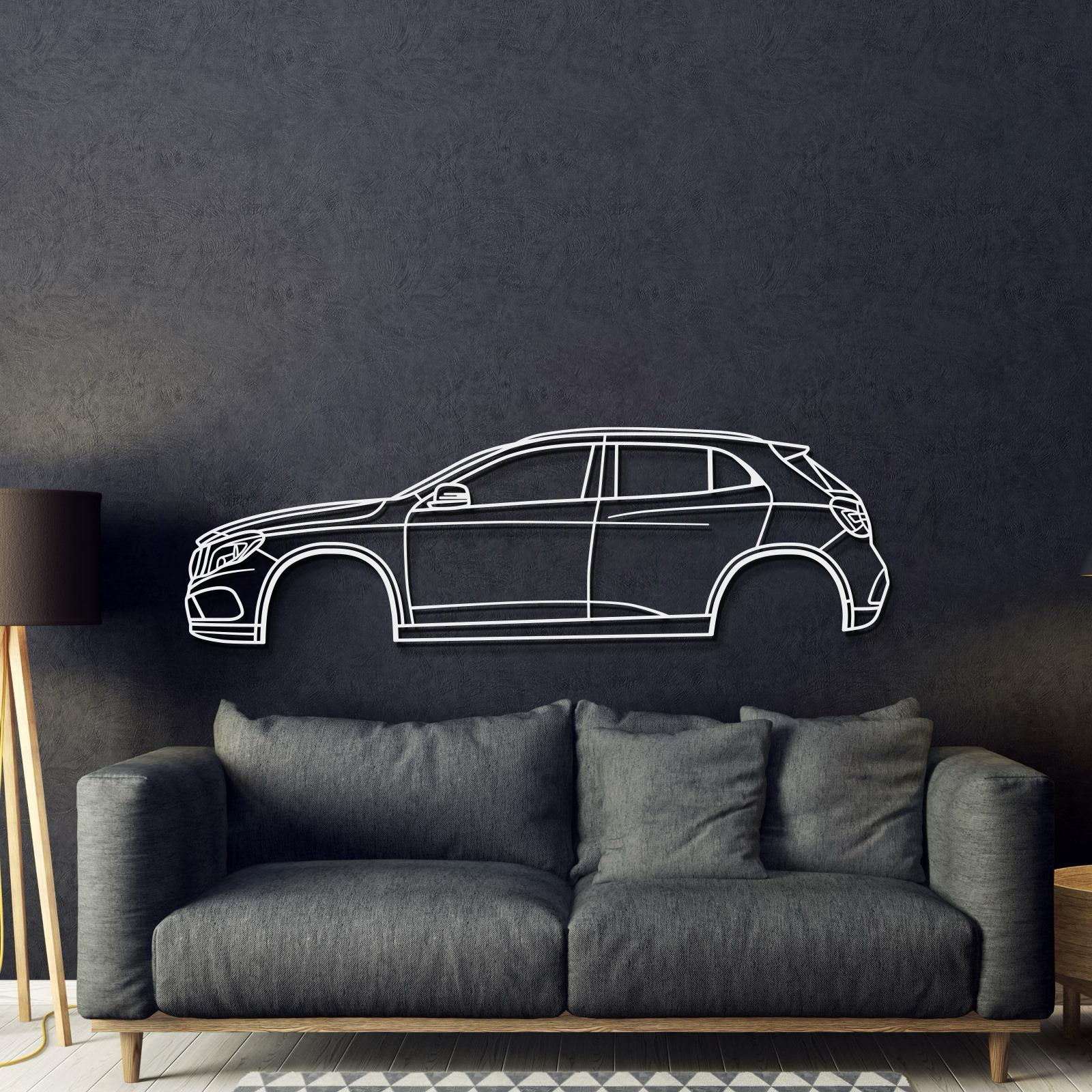 2015 GLA-Class SUV X156 1st Gen Metal Car Wall Art - MT0532