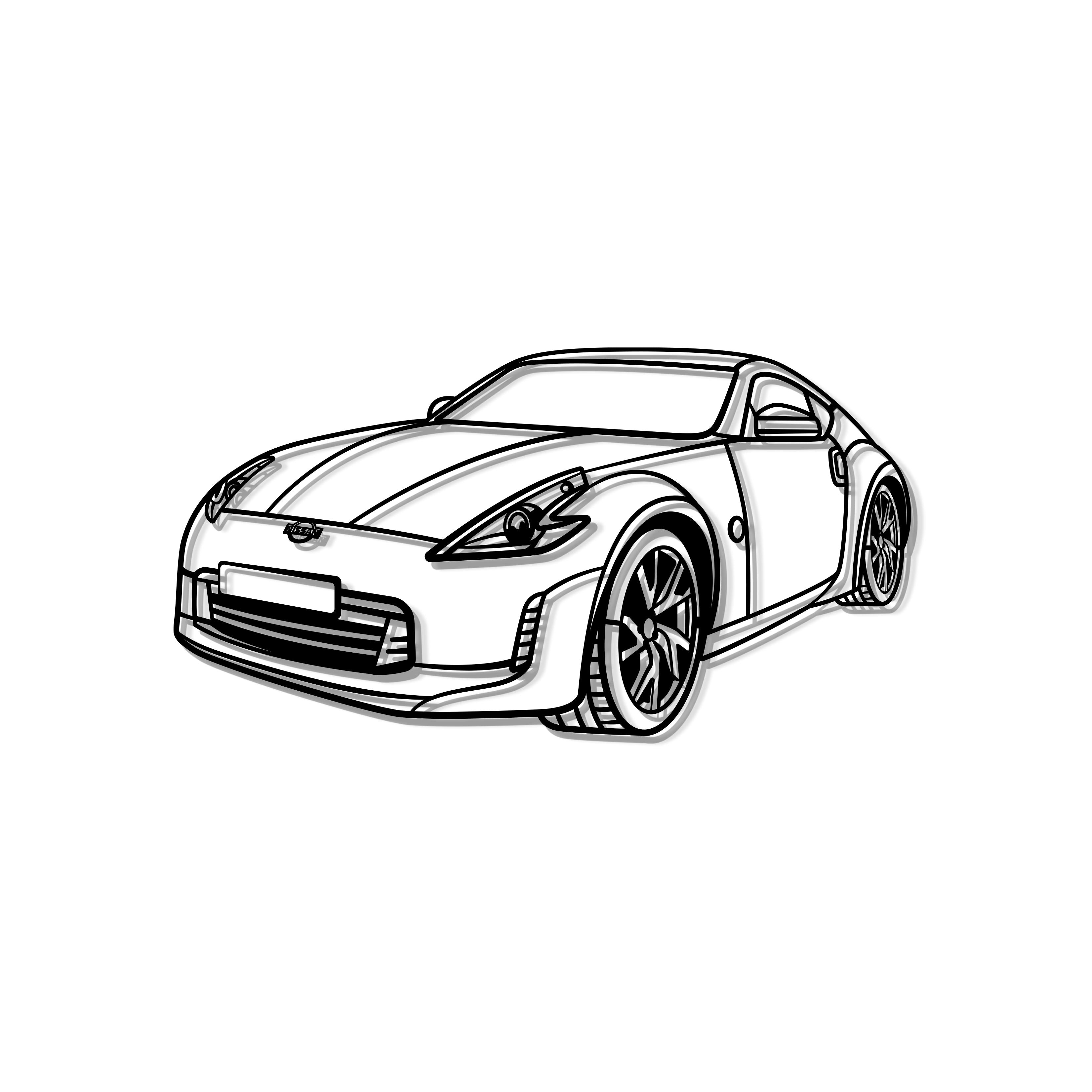 2015 370z Perspective Metal Car Wall Art - MT1181