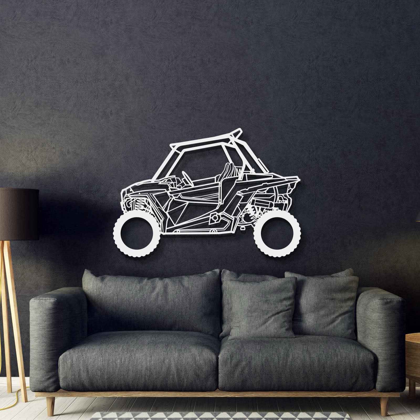 2015 RZR Metal Car Wall Art - MT1197