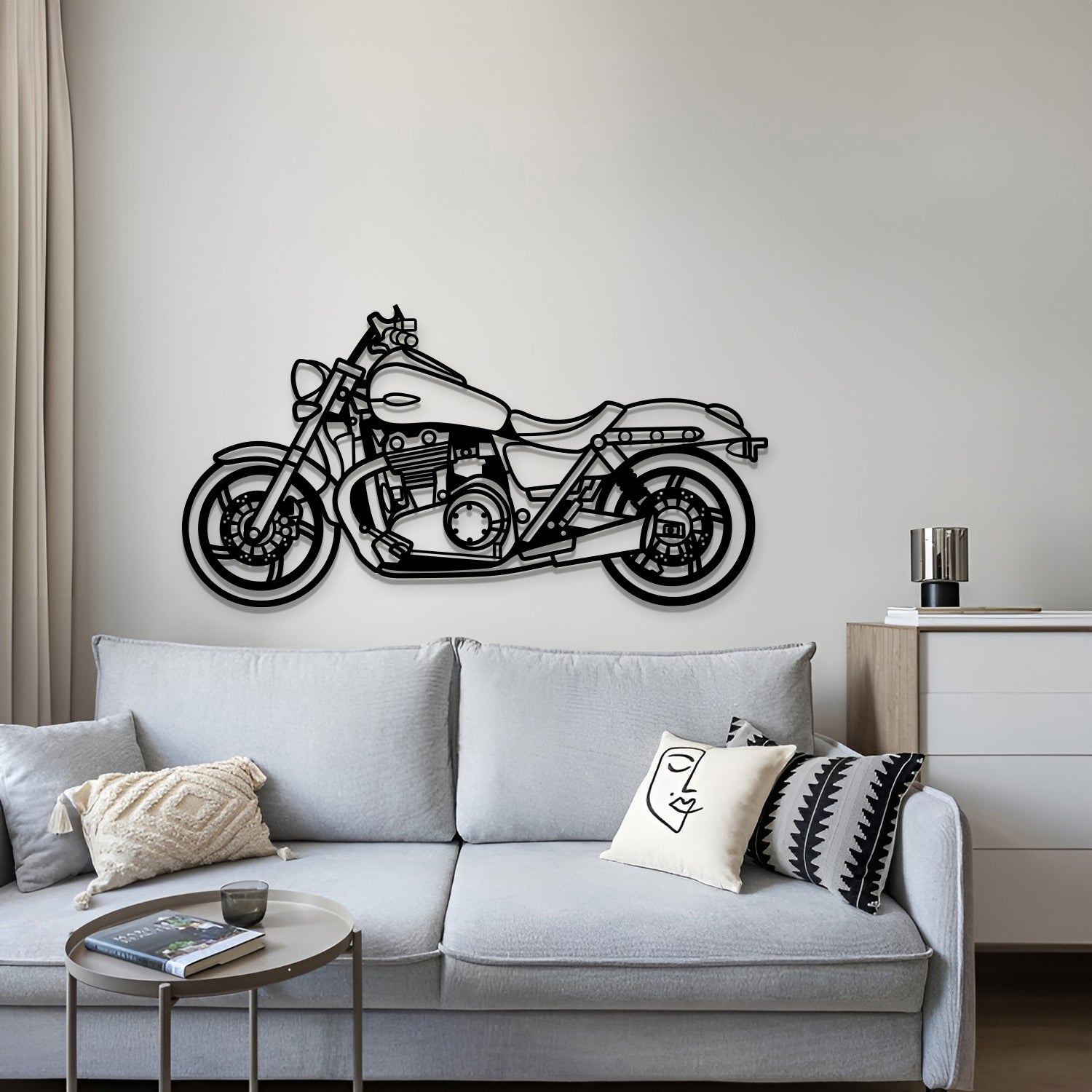 2015 Thunderbird Nightstorm Metal Motorcycle Wall Art - MT1416