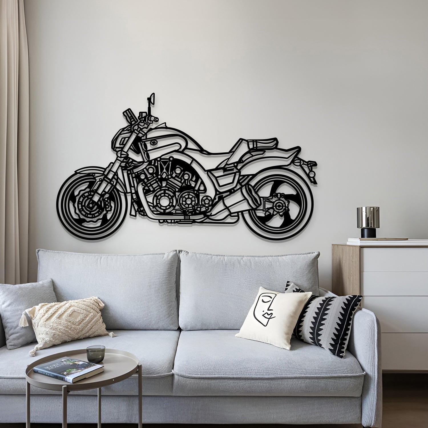 2015 VMAX 1700 Metal Motorcycle Wall Art - MT1421