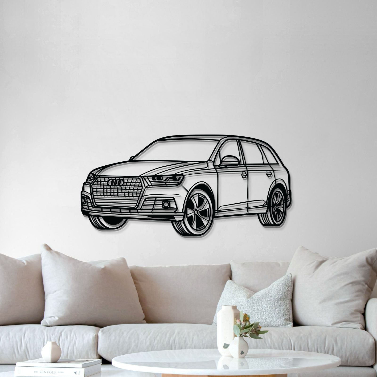 2016 Q7 Perspective Metal Car Wall Art - MT1205