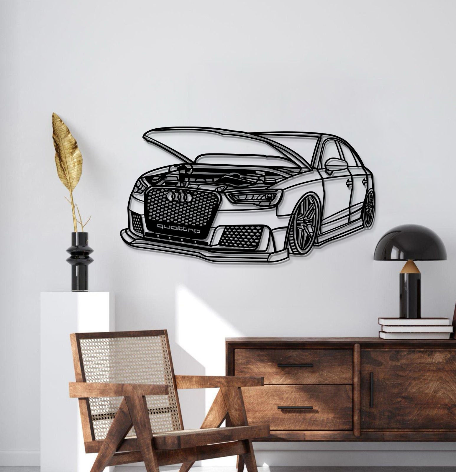 2016 S3 Perspective Metal Car Wall Art - MT1138