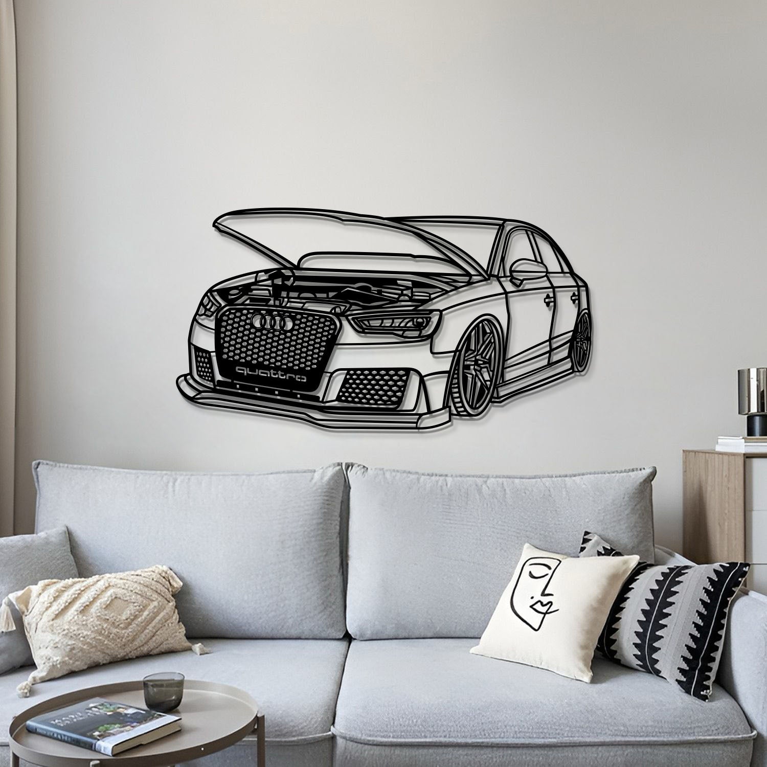 2016 S3 Perspective Metal Car Wall Art - MT1138