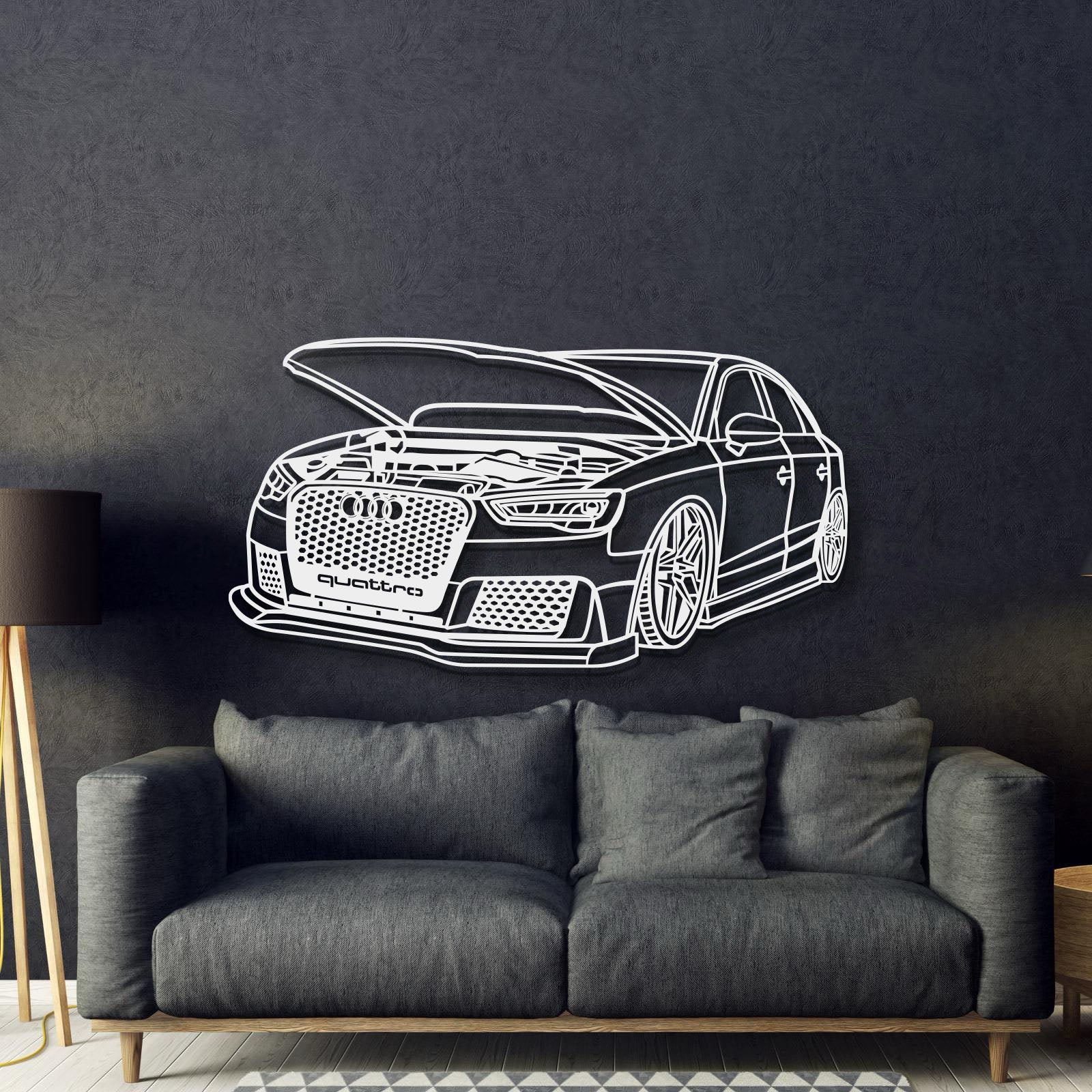 2016 S3 Perspective Metal Car Wall Art - MT1138