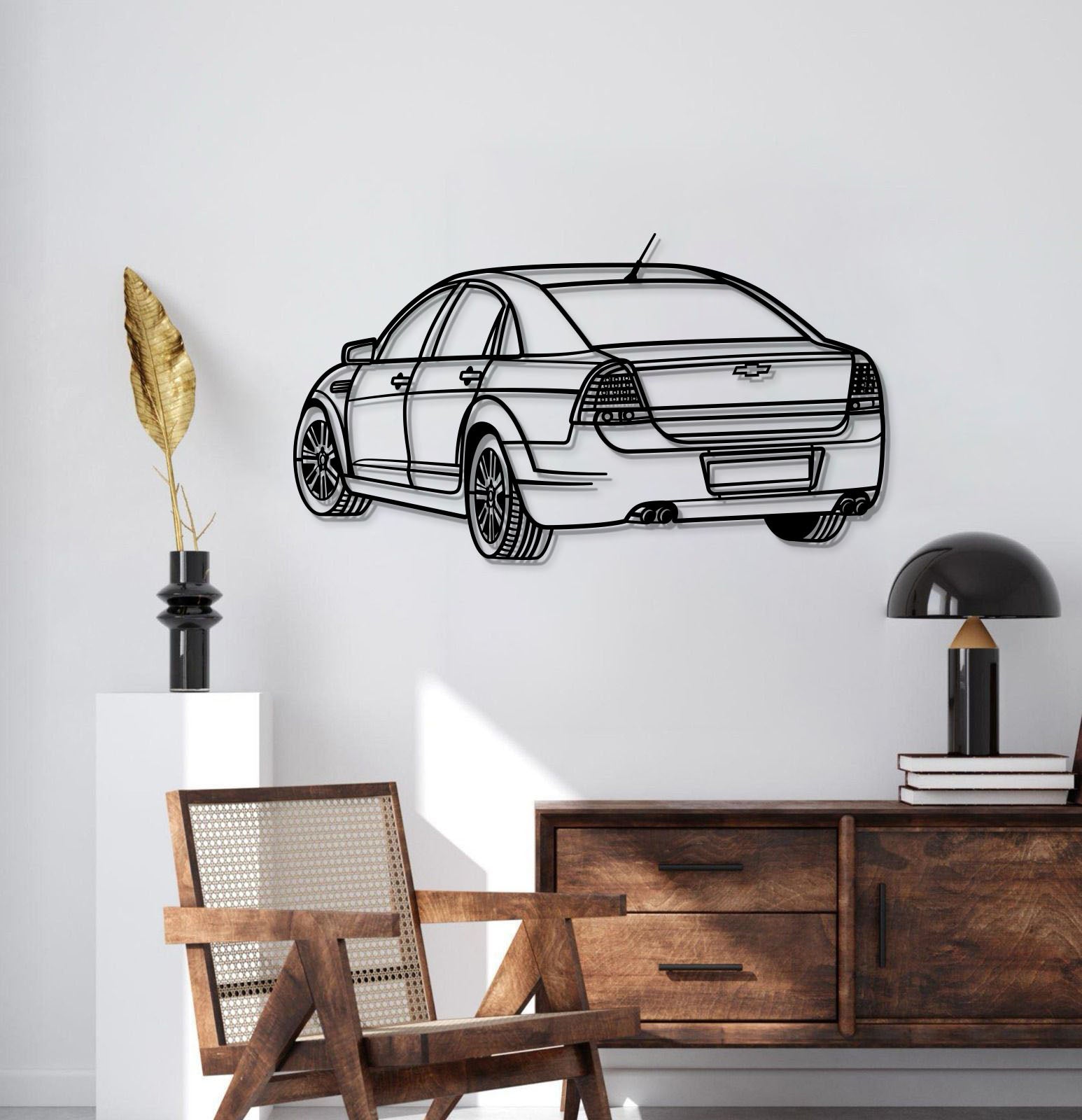 2016 Caprice Perspective Metal Car Wall Art - MT1152