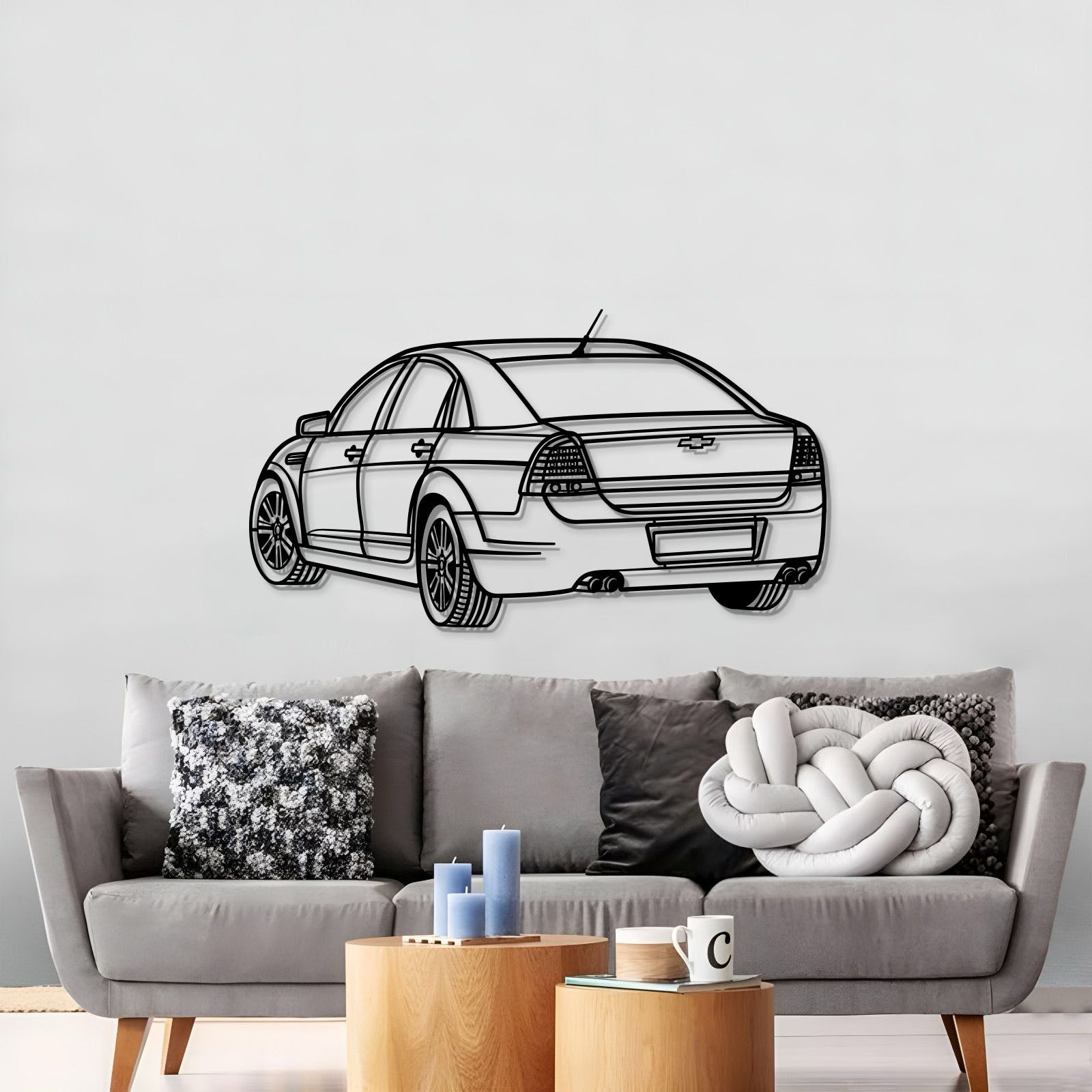 2016 Caprice Perspective Metal Car Wall Art - MT1152