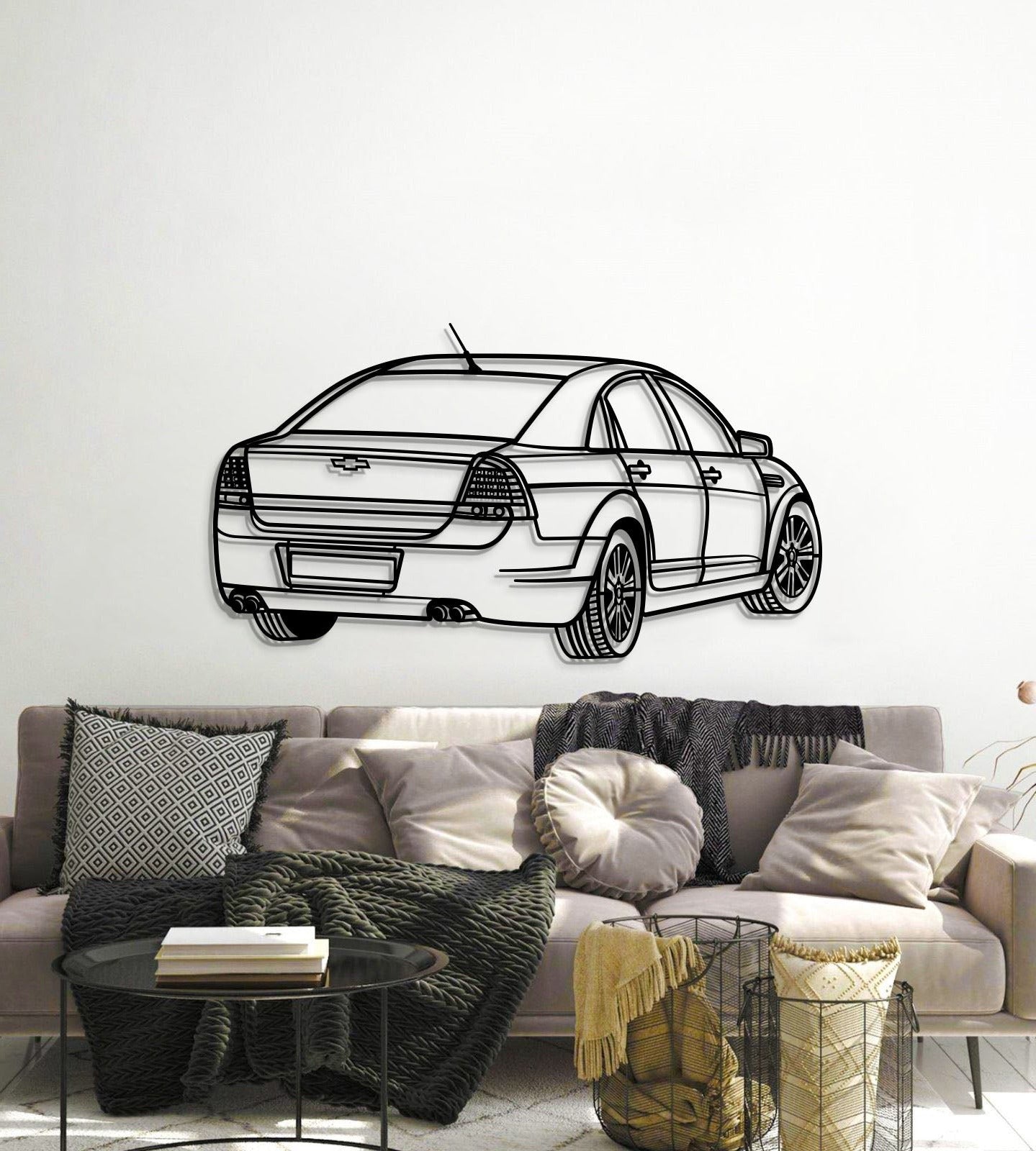 2016 Caprice Perspective Metal Car Wall Art - MT1152