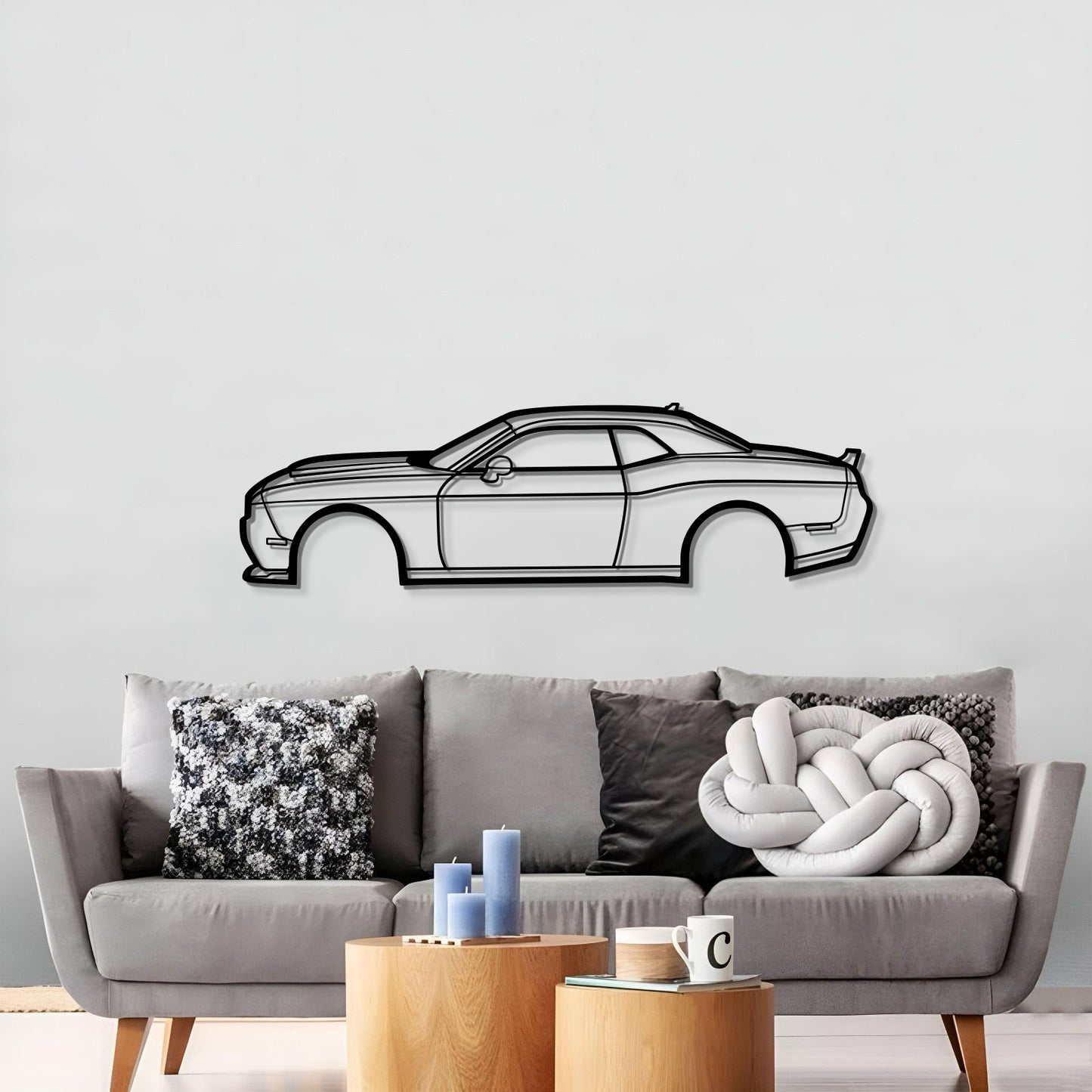 2016 Challenger RT Metal Car Wall Art - MT0556