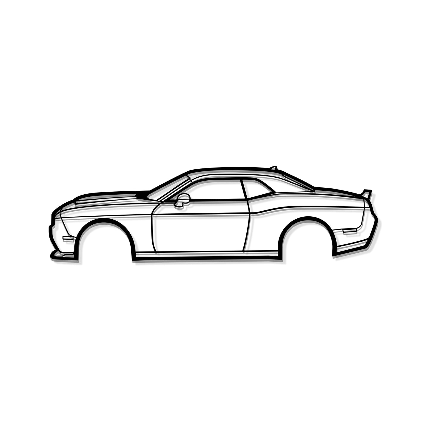 2016 Challenger RT Metal Car Wall Art - MT0556