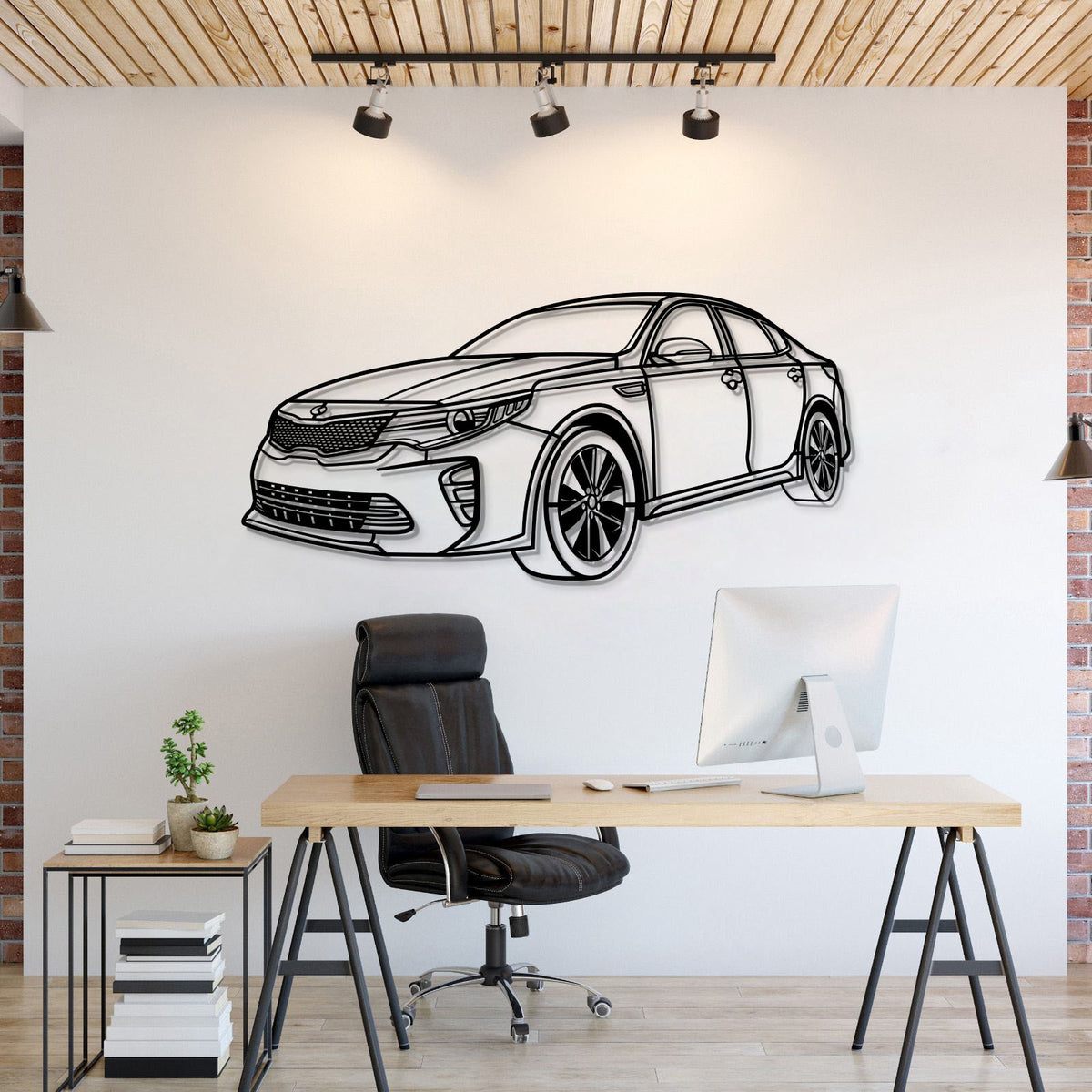 2016 Optima Perspective Metal Car Wall Art - MT1165