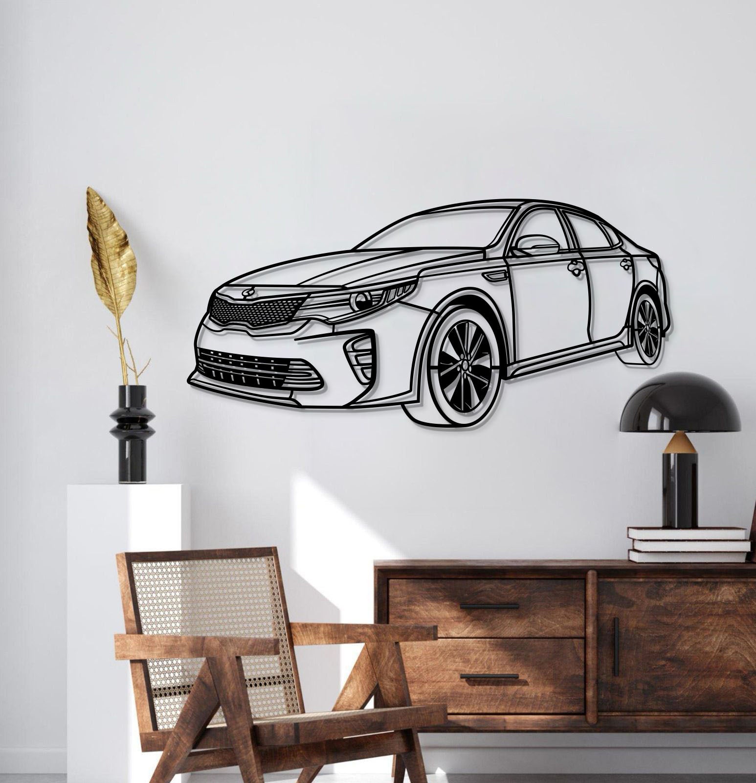 2016 Optima Perspective Metal Car Wall Art - MT1165