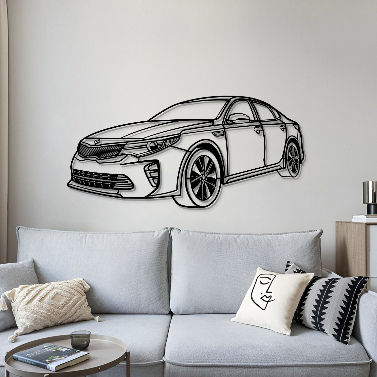2016 Optima Perspective Metal Car Wall Art - MT1165