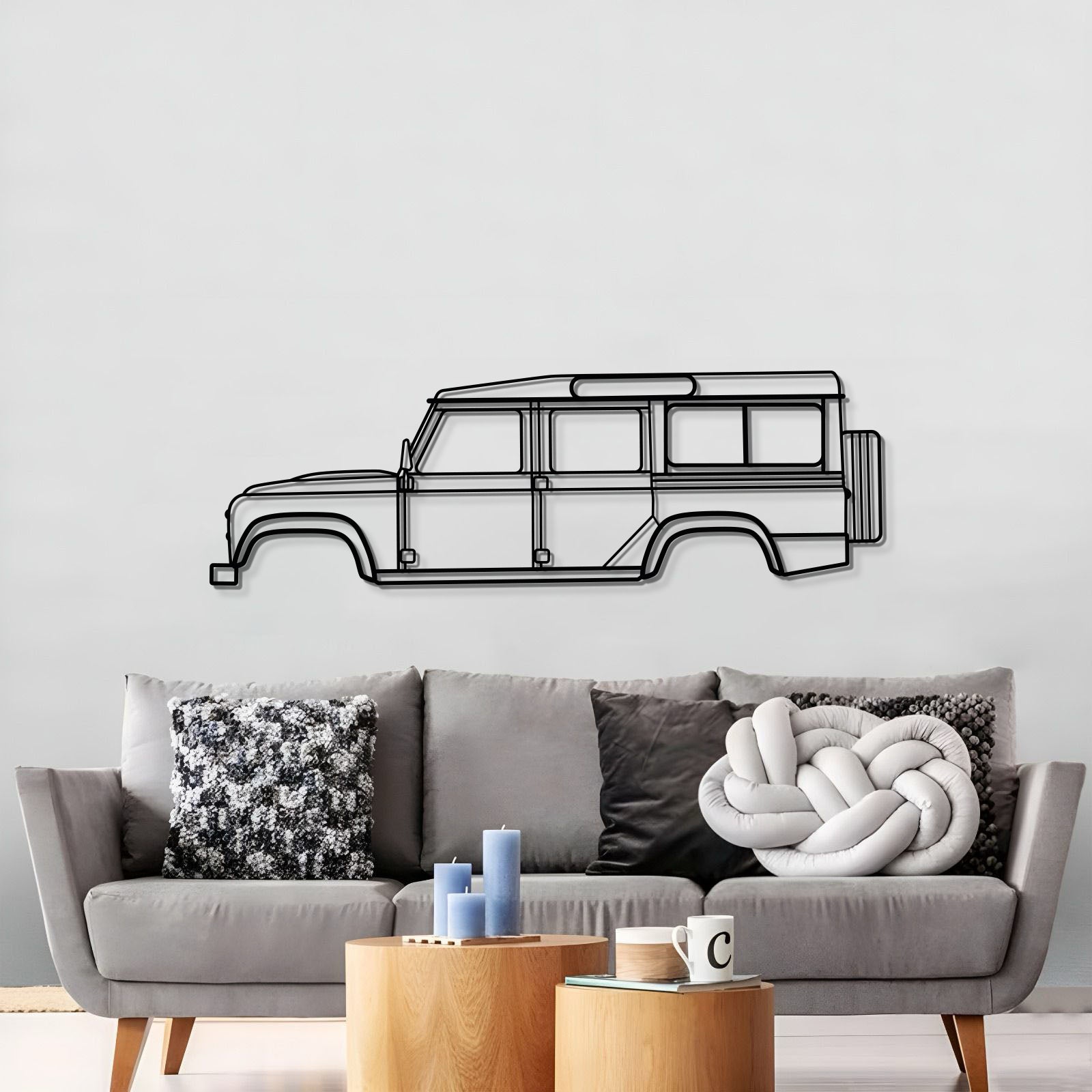 Large 2016 Land Rover Defender 110 Wall Art For Garage Or Man Cave
