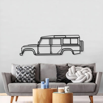 Large 2016 Land Rover Defender 110 Wall Art For Garage Or Man Cave