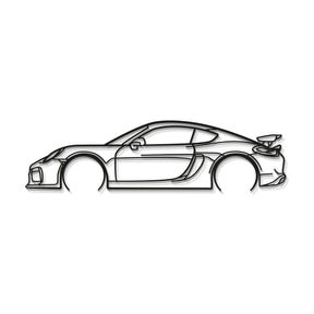 Cayman GT4 981 2016 Metal Car Wall Art - MT0897