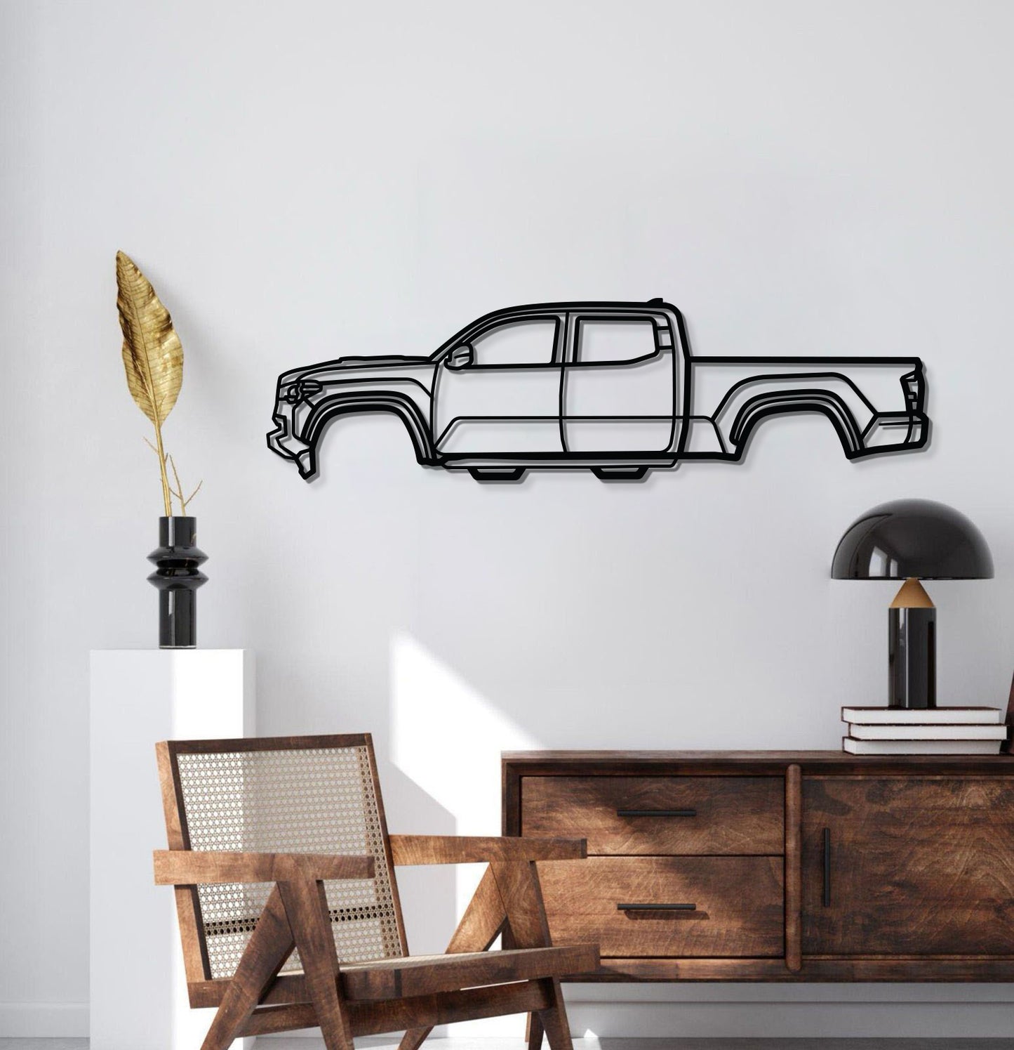 Toyota Tacoma 2016 Third Generation Pickup Metal Wall Sculpture