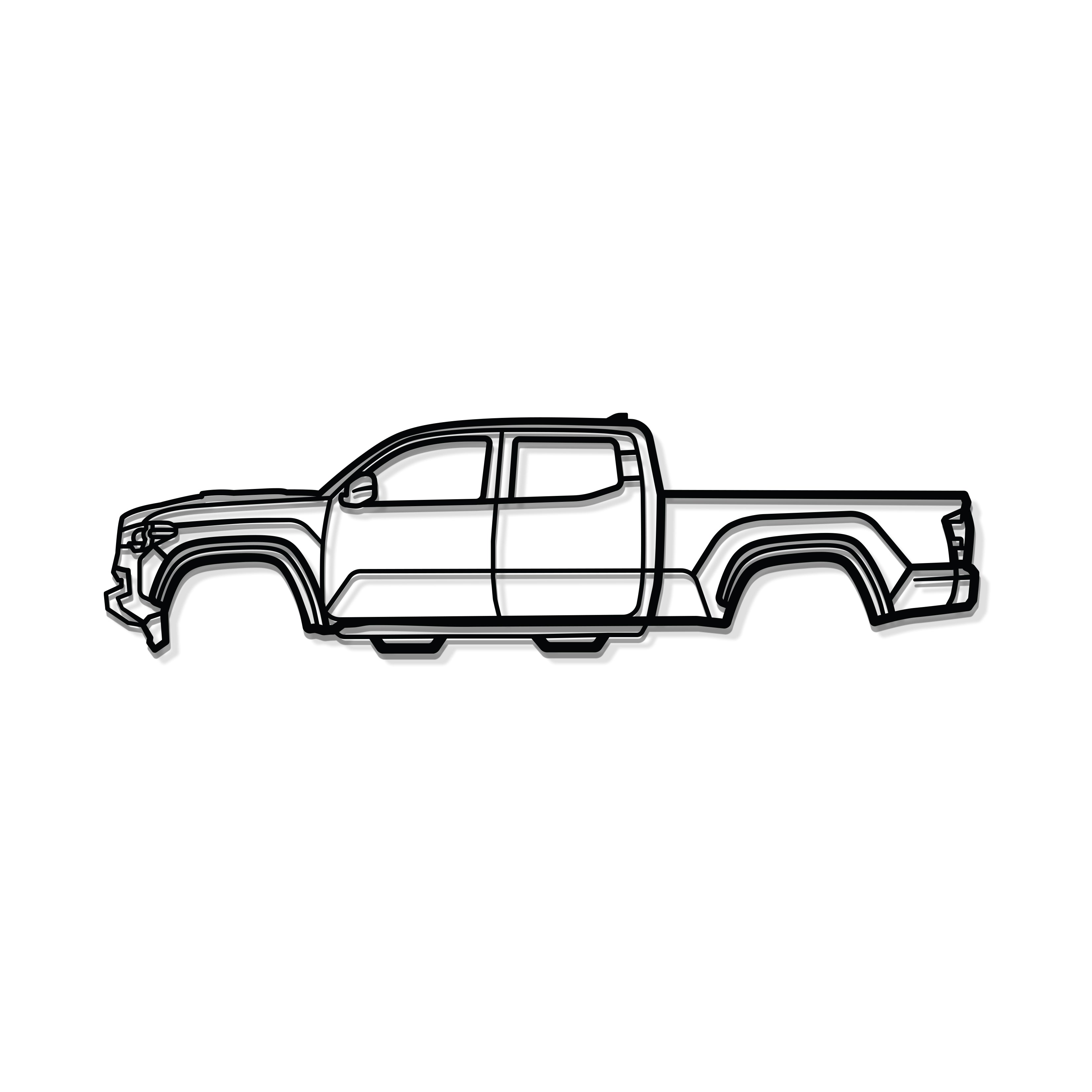 2016 Tacoma 3rd Gen Metal Car Wall Art - MT0571