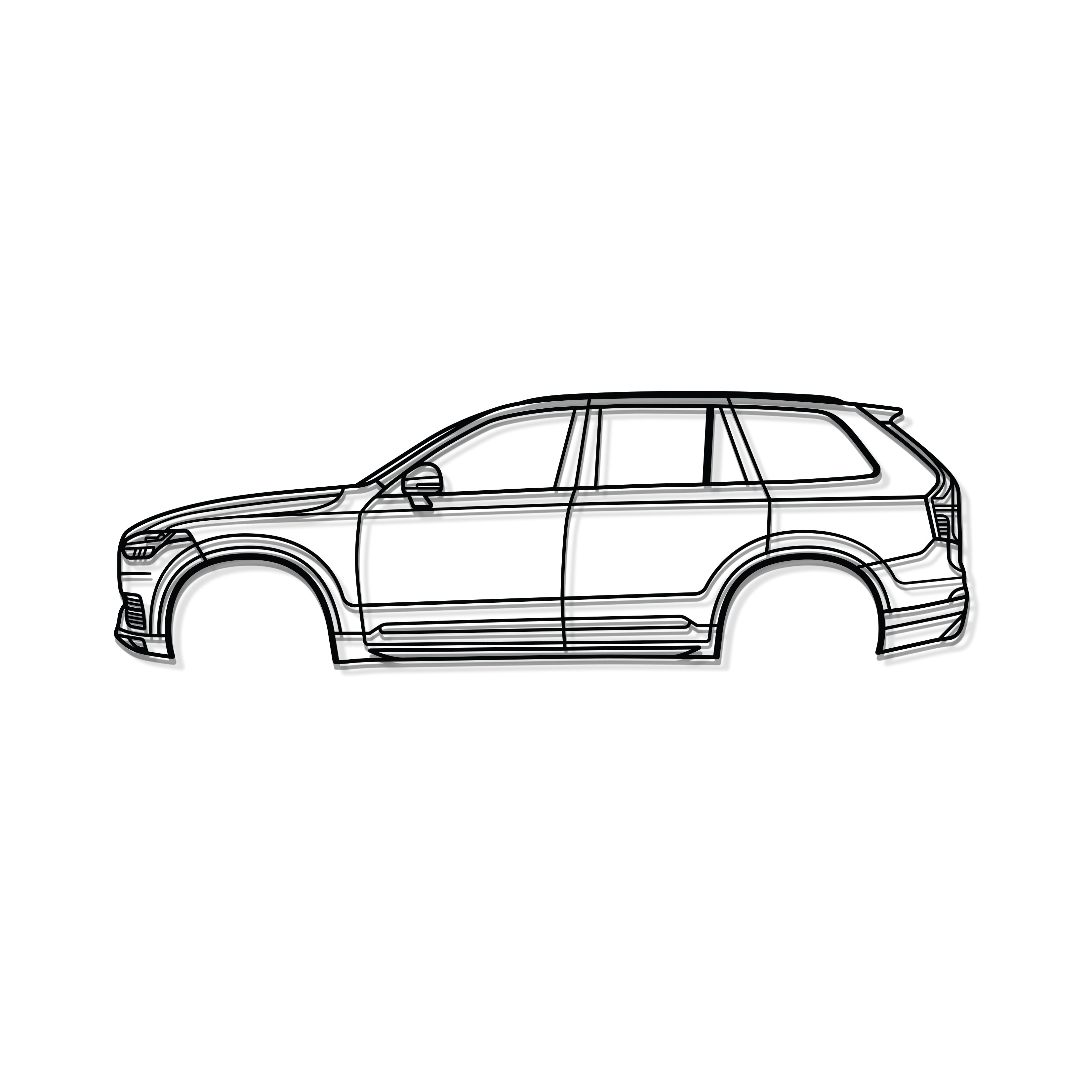 2016 XC-90 2nd Gen Metal Car Wall Art - MT0575