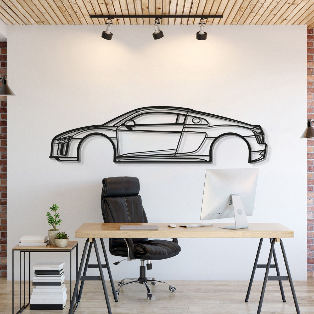 2017 RS8 V10 Metal Car Wall Art - MT0604