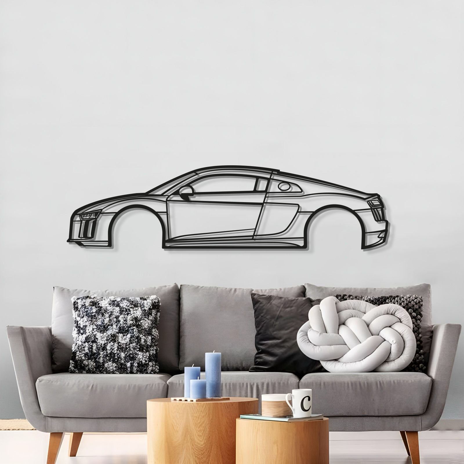 2017 RS8 V10 Metal Car Wall Art - MT0604