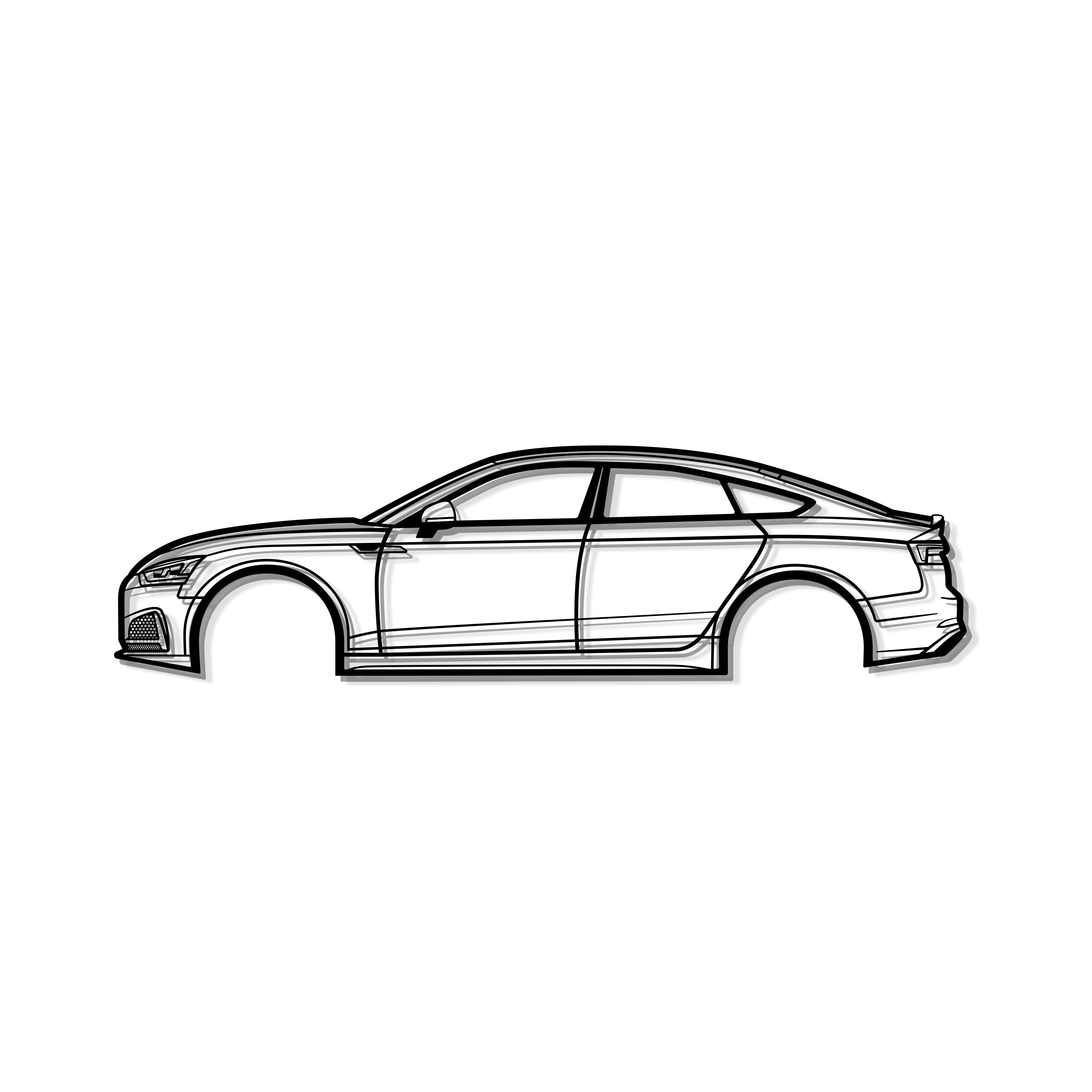 2017 S5 Sportback Metal Car Wall Art - MT0605