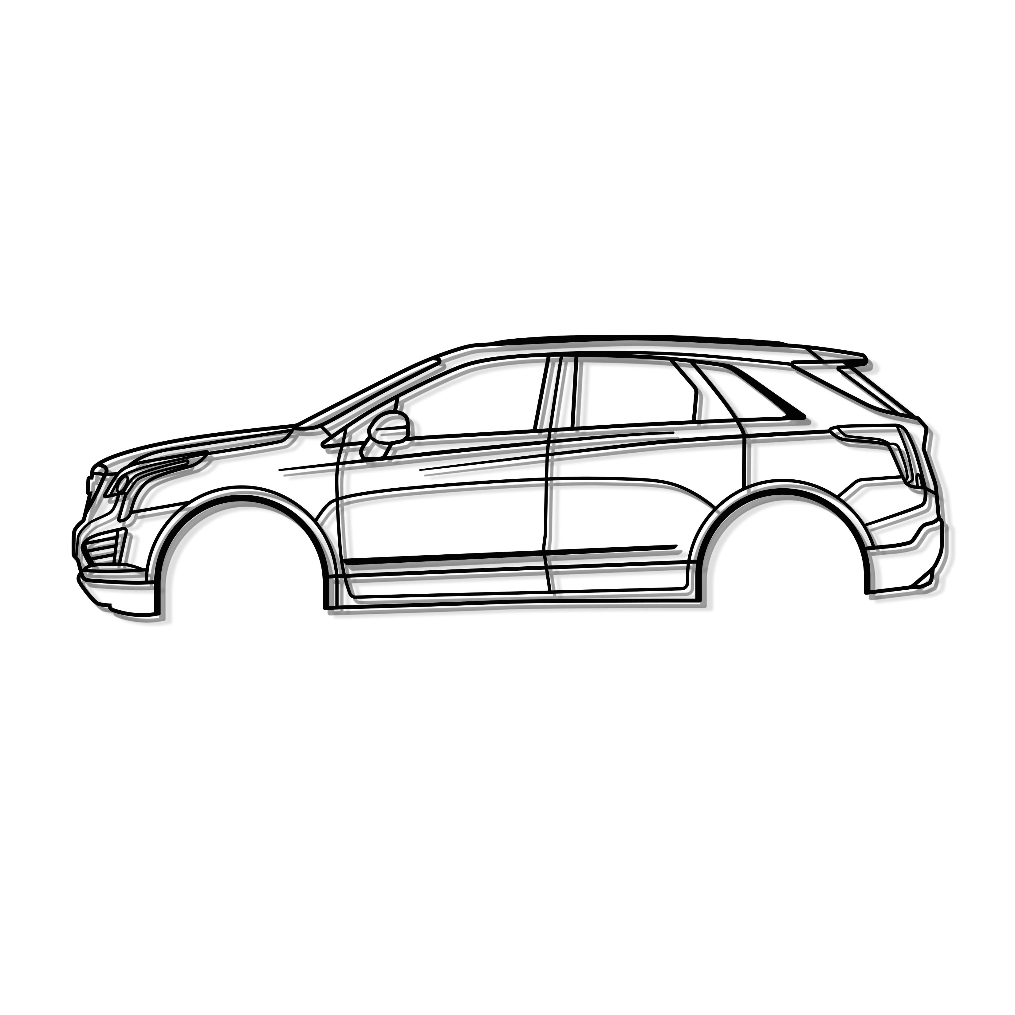 2017 XT5 1st Gen Metal Car Wall Art - MT0607