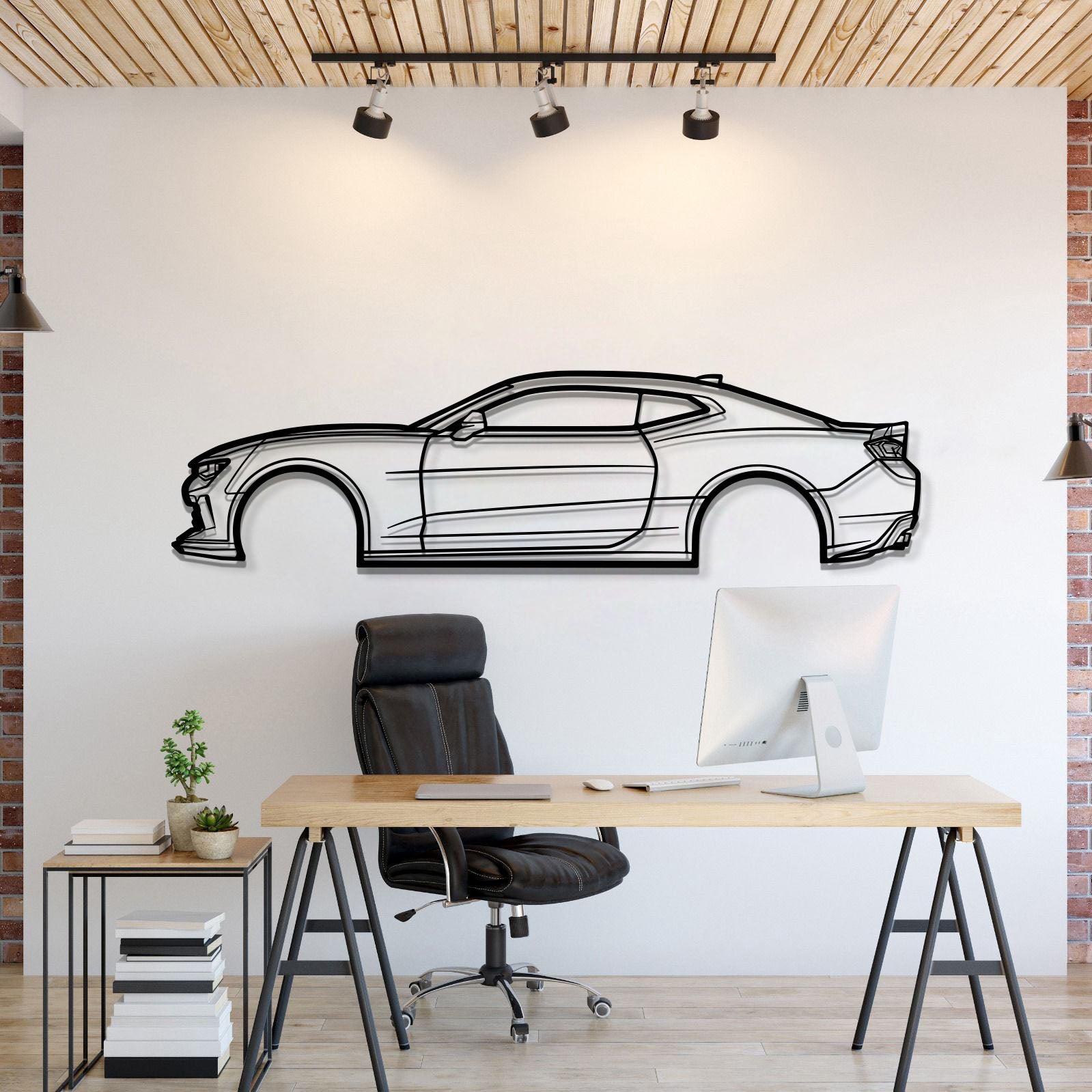 2017 Chevrolet Camaro SS 1LE Metal Wall Art Laser Cut 2 Mm Steel Silhouette