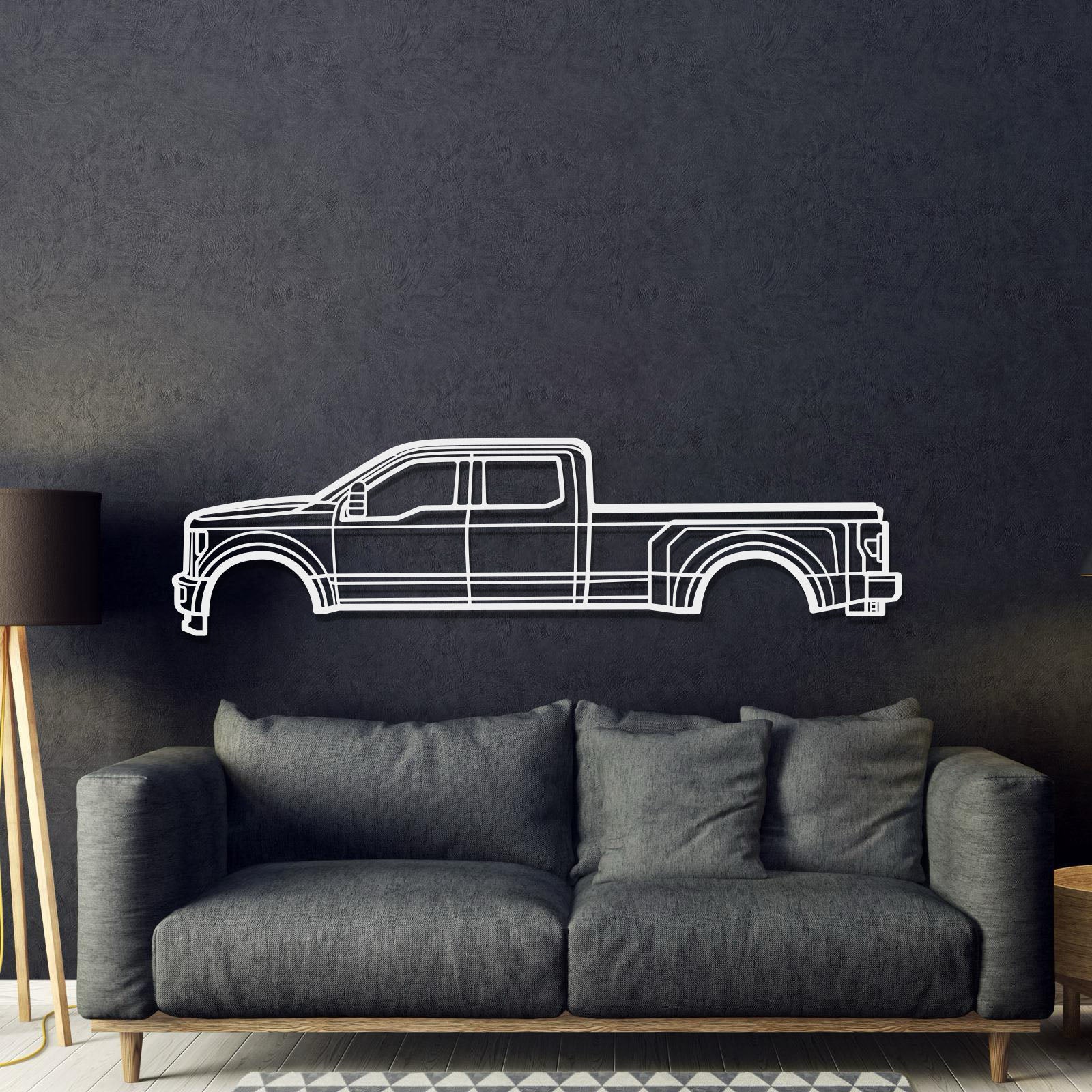 2017 F-350 Super Duty 4th Gen Metal Car Wall Art - MT0592