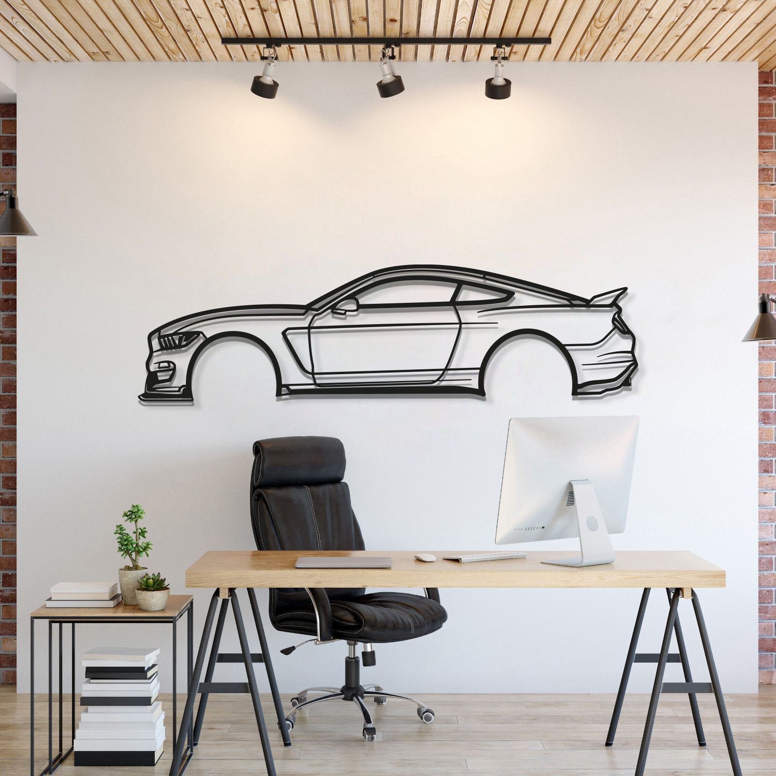 2017 Mustang Shelby GT350 Metal Car Wall Art - MT0600