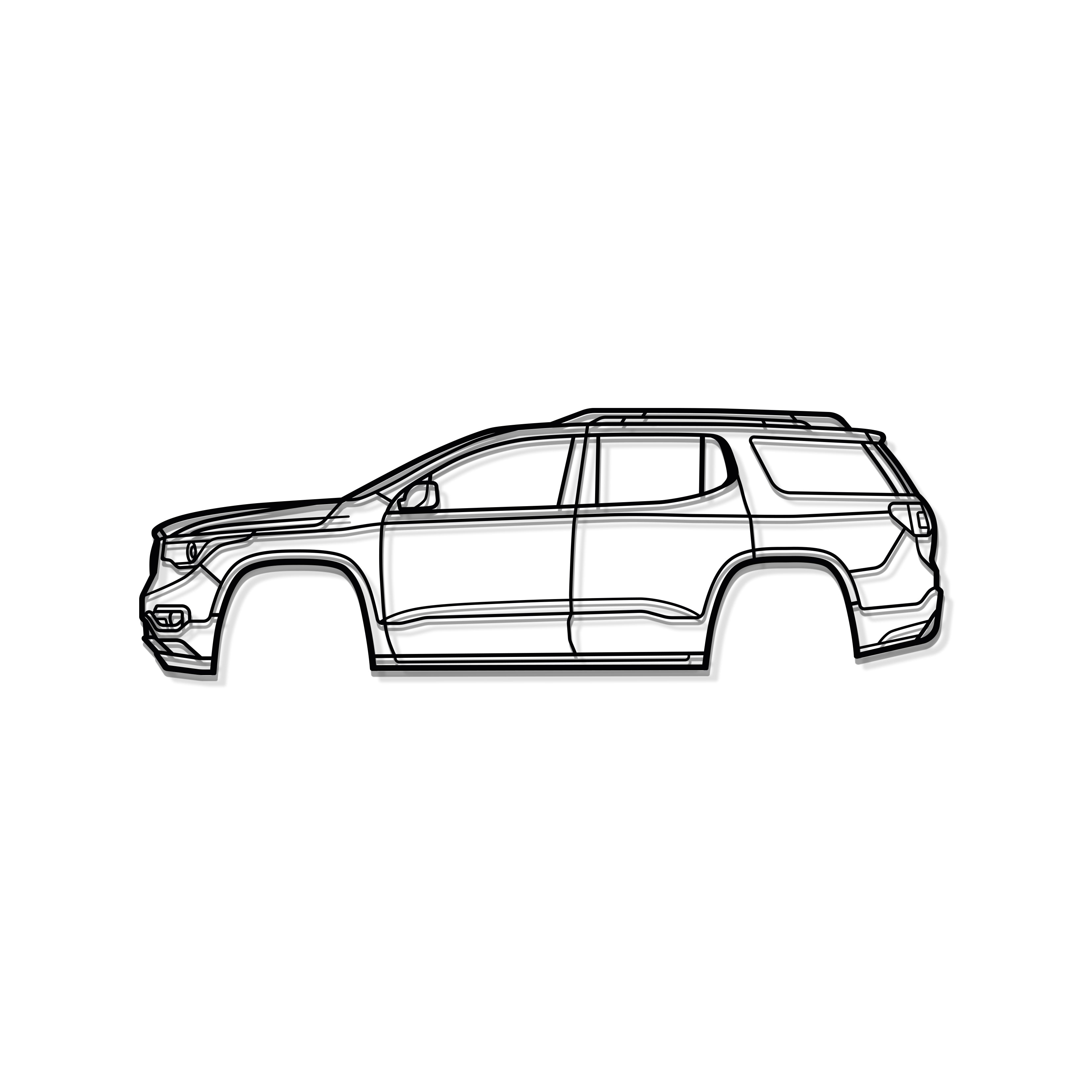 2017 Acadia 2nd Gen Metal Car Wall Art - MT0579