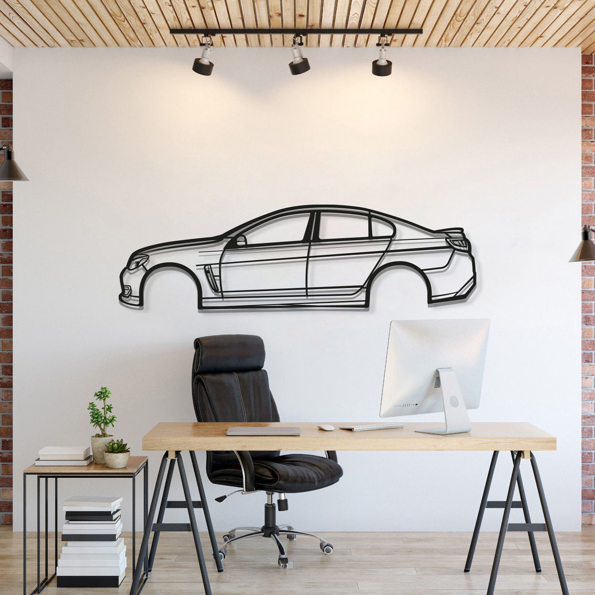 2017 Holden Commodore SSV Metal Wall Art Silhouette Performance Sedan