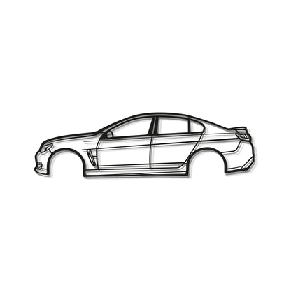 Detailed Metal Wall Silhouette Of 2017 Holden Commodore SSV Track Inspired Sedan