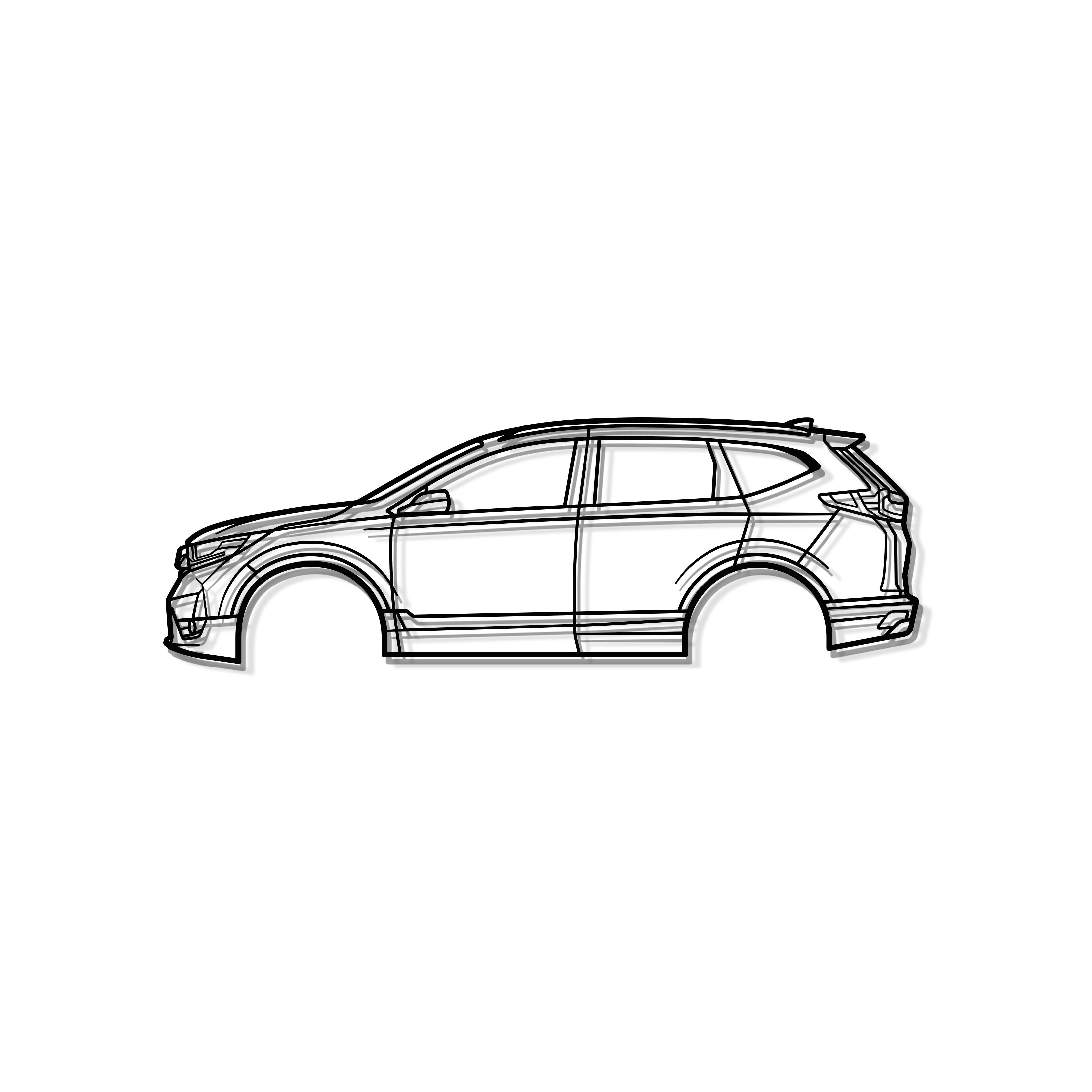 2017 CR-V 5th Gen Metal Car Wall Art - MT0586