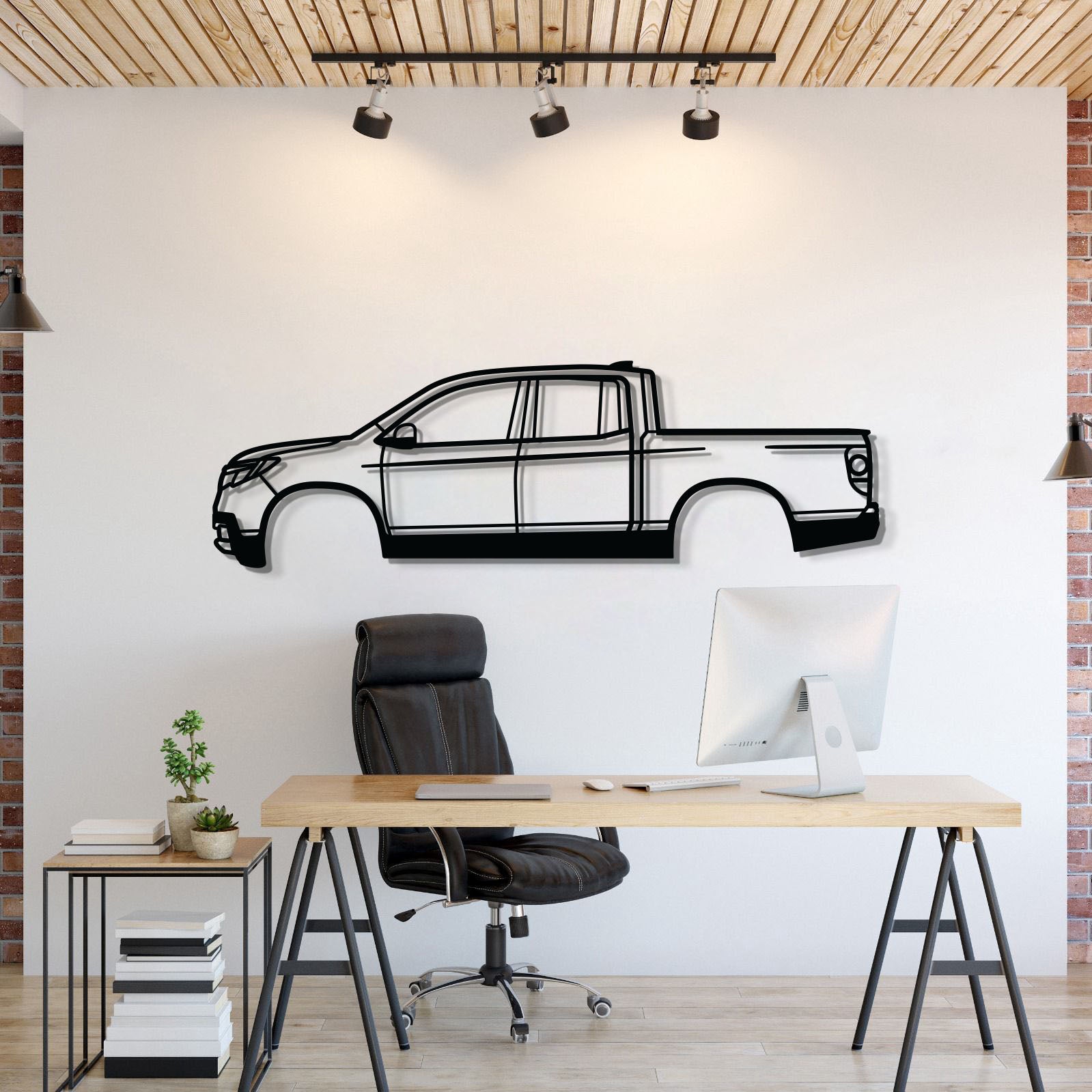 2017 Ridgeline 2nd Gen Metal Car Wall Art - MT0601